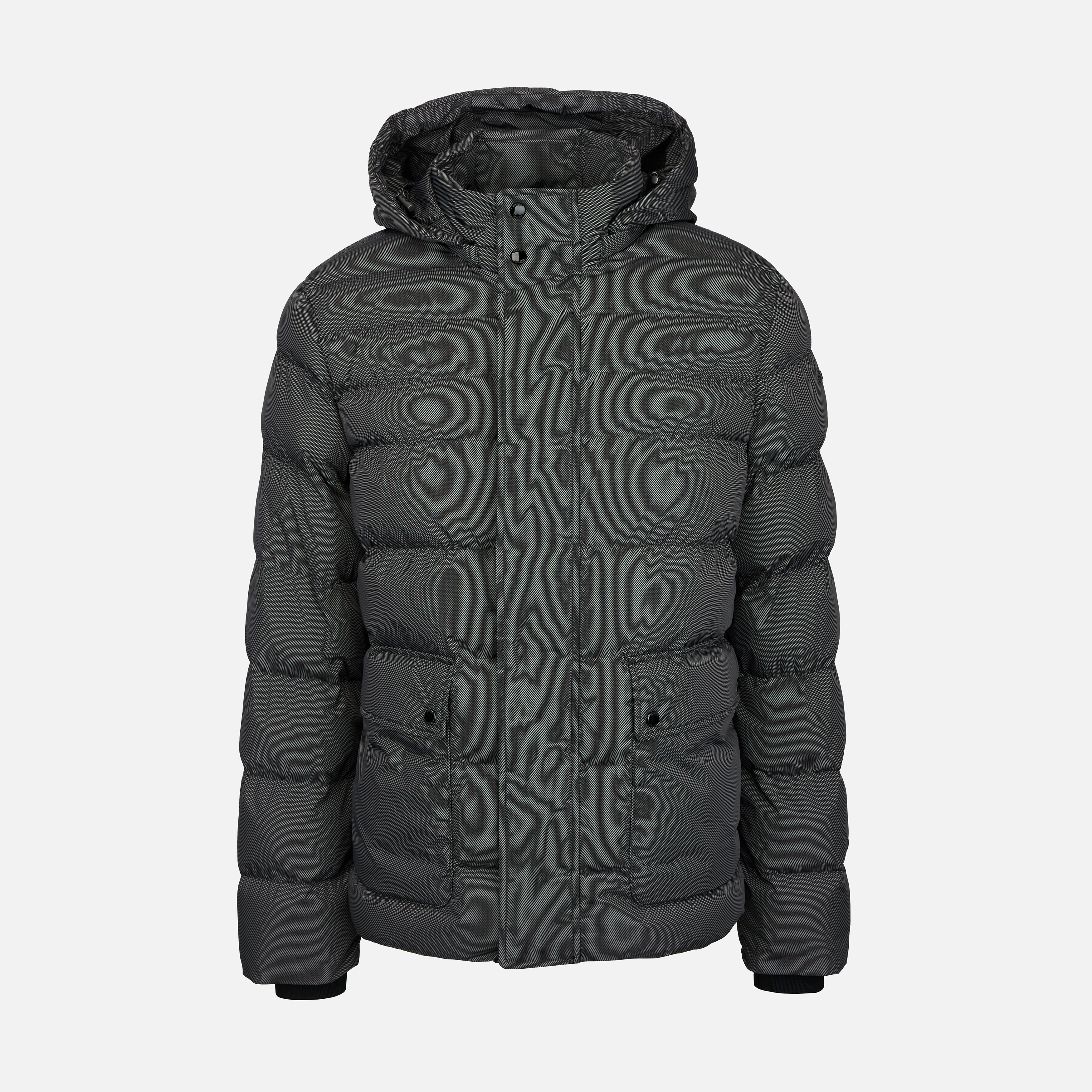 Geacă de puf gri pentru bărbați Geox Leitan