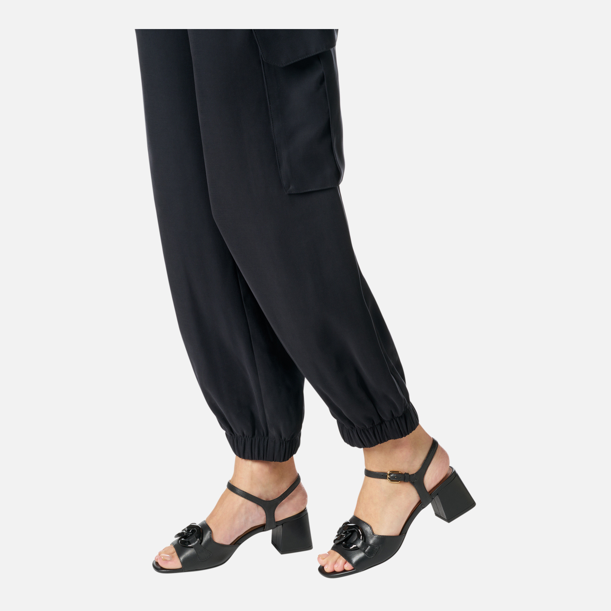 Black women's sandals Geox New Eraklia 50 T - Women's