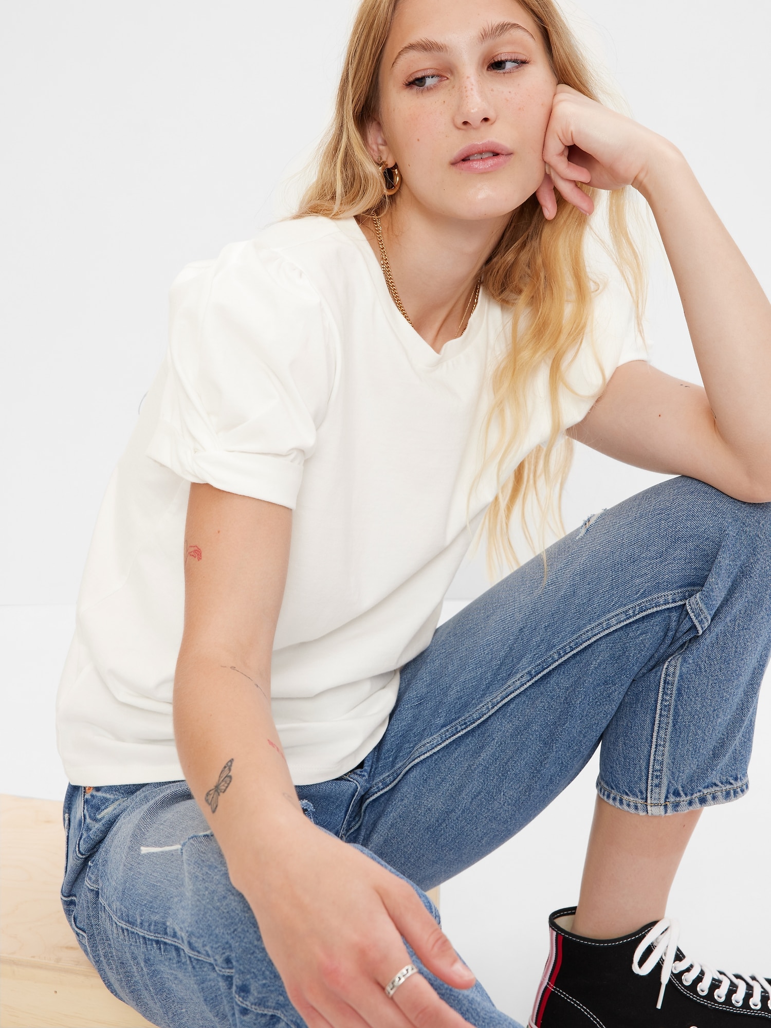 GAP T-shirt with puffed sleeves - Women