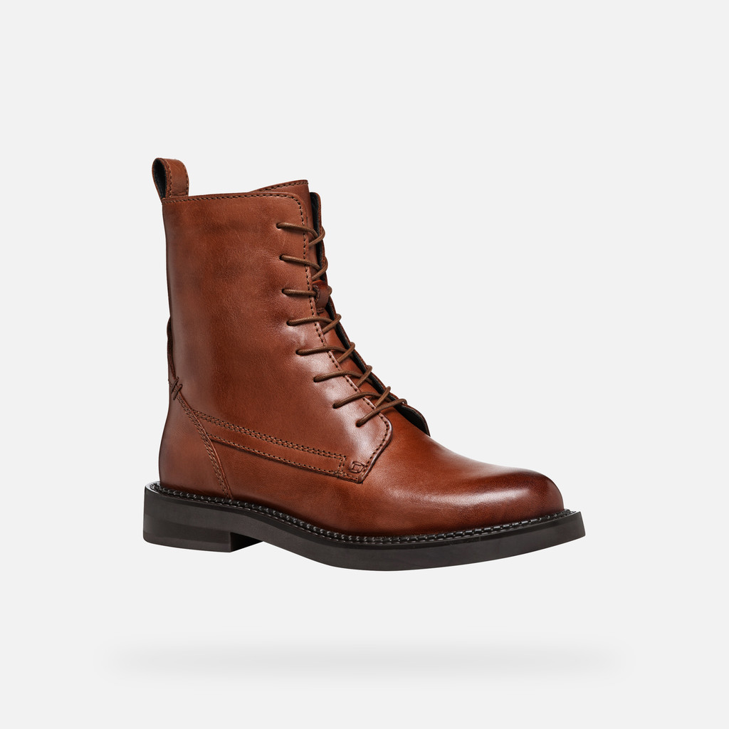 Light Brown Women's Ankle Boots Geox Serilda - Women's