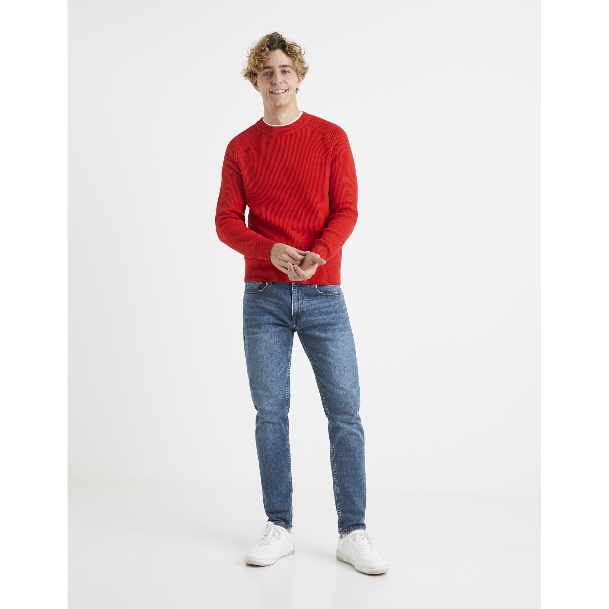 Pulovere pentru barbati Celio - rosu