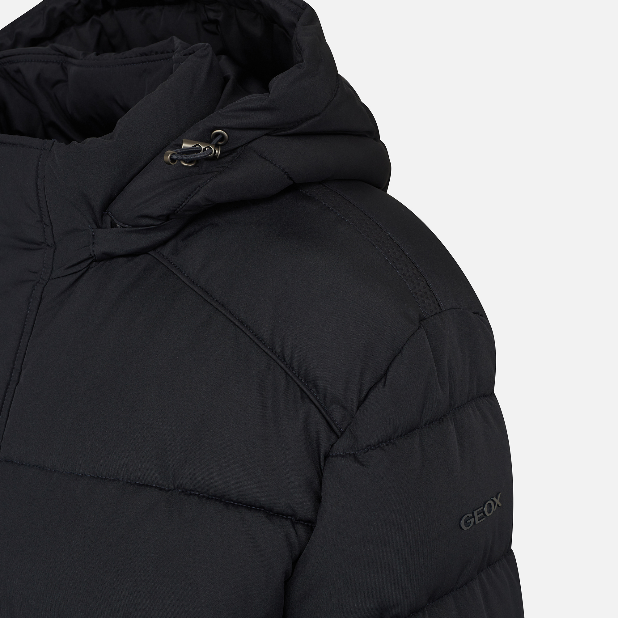 Dark blue men's down jacket Geox Leitan - Men