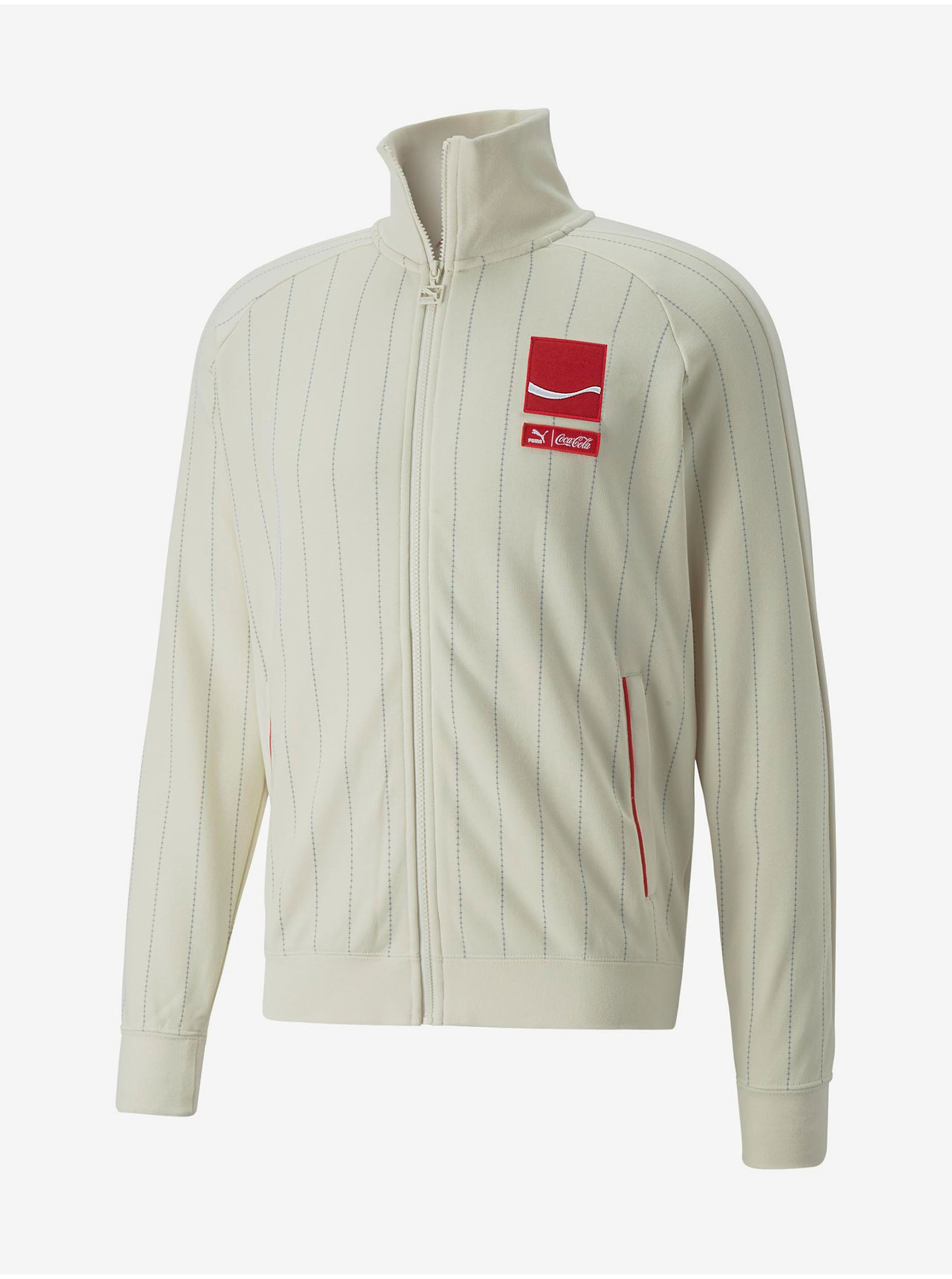 Cream Men's Striped Sweatshirt Puma x COCA COLA - Men's
