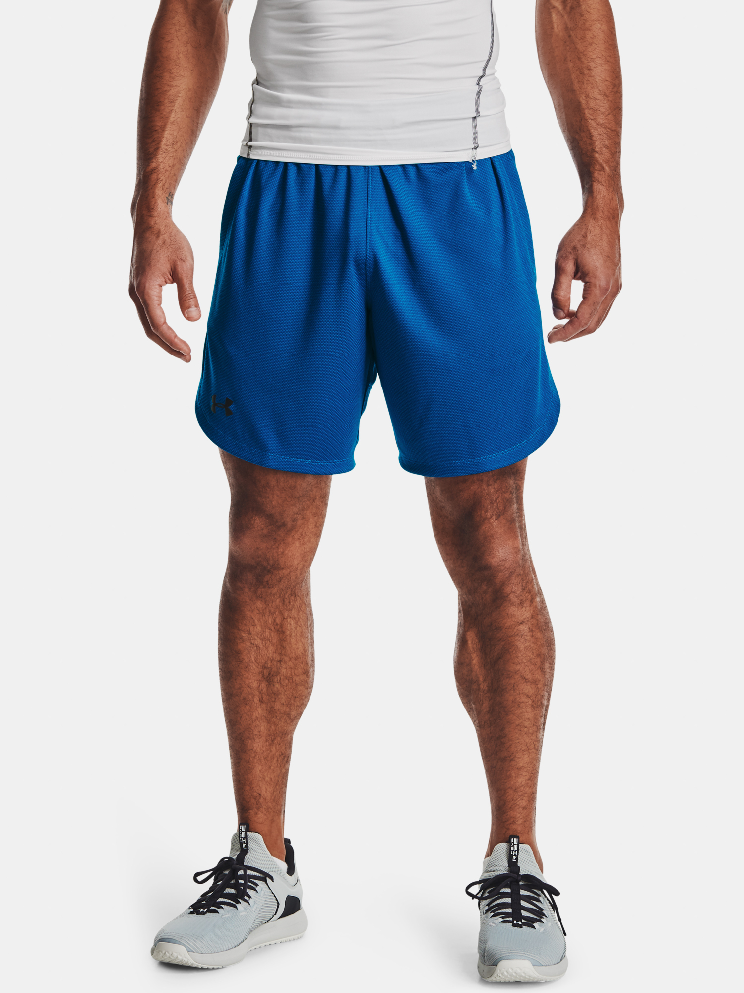 Under Armour Shorts Knit Training Shorts-BLU - Men's