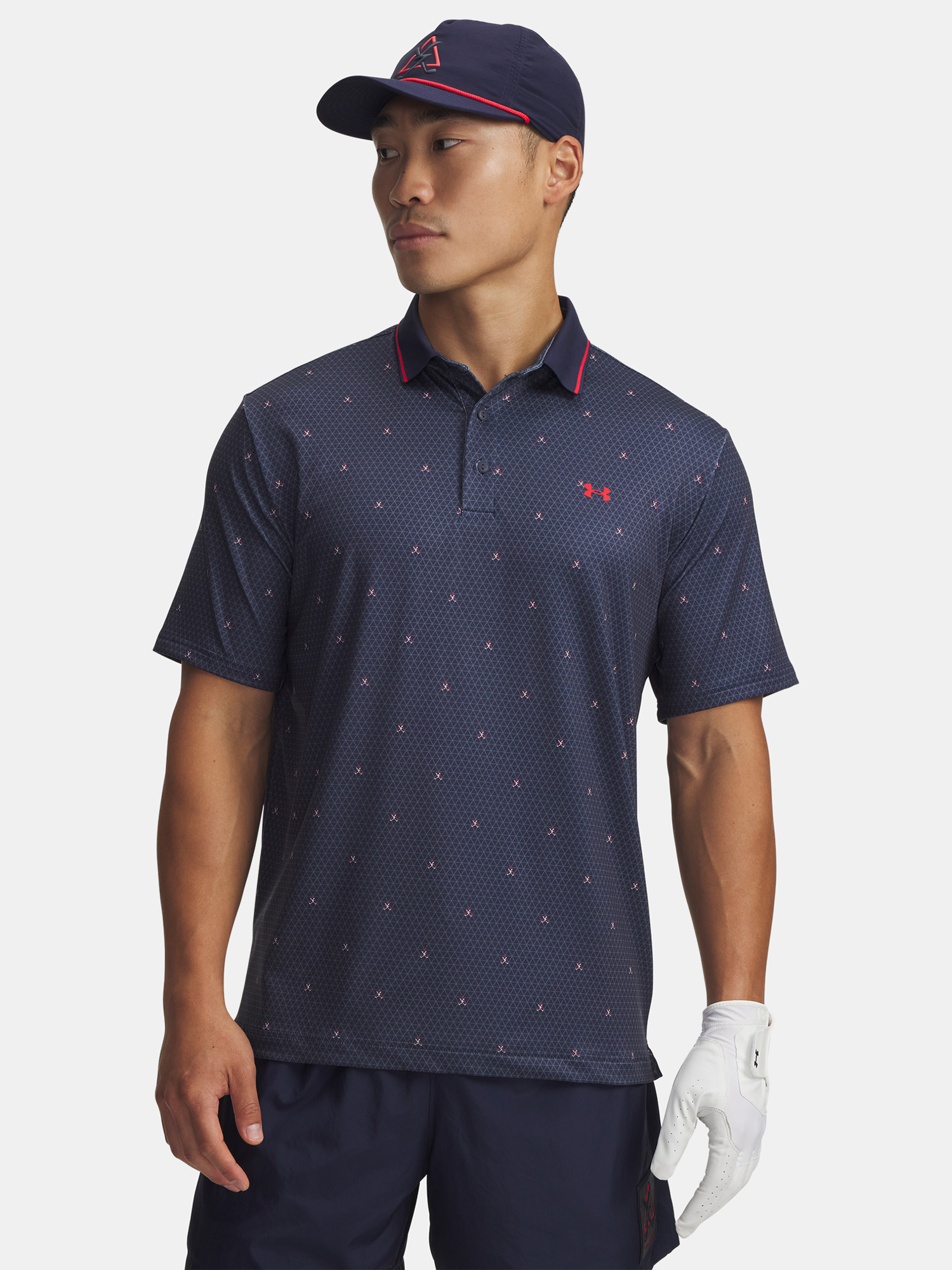 Men's Under Armour UA Drive Warning Polo-BLU T-Shirt - Men's
