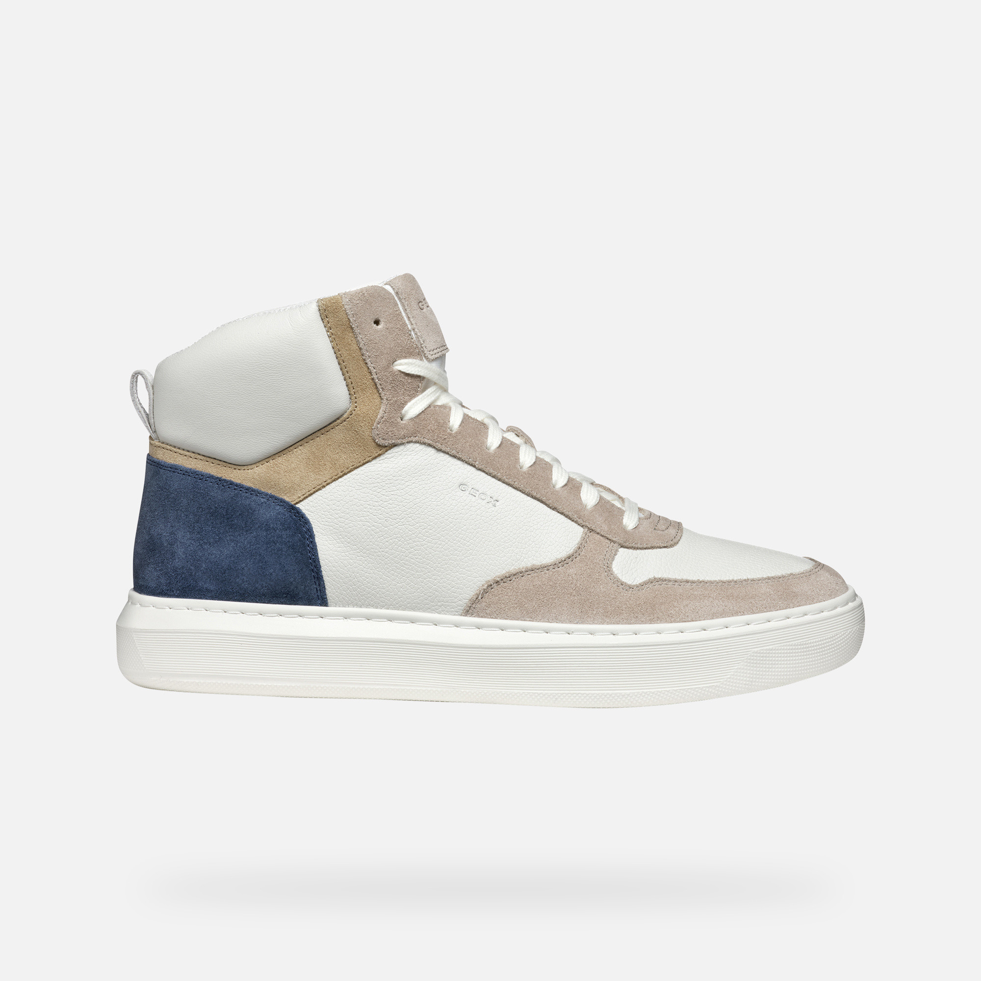 White men's sneakers Geox Deiven - Men's