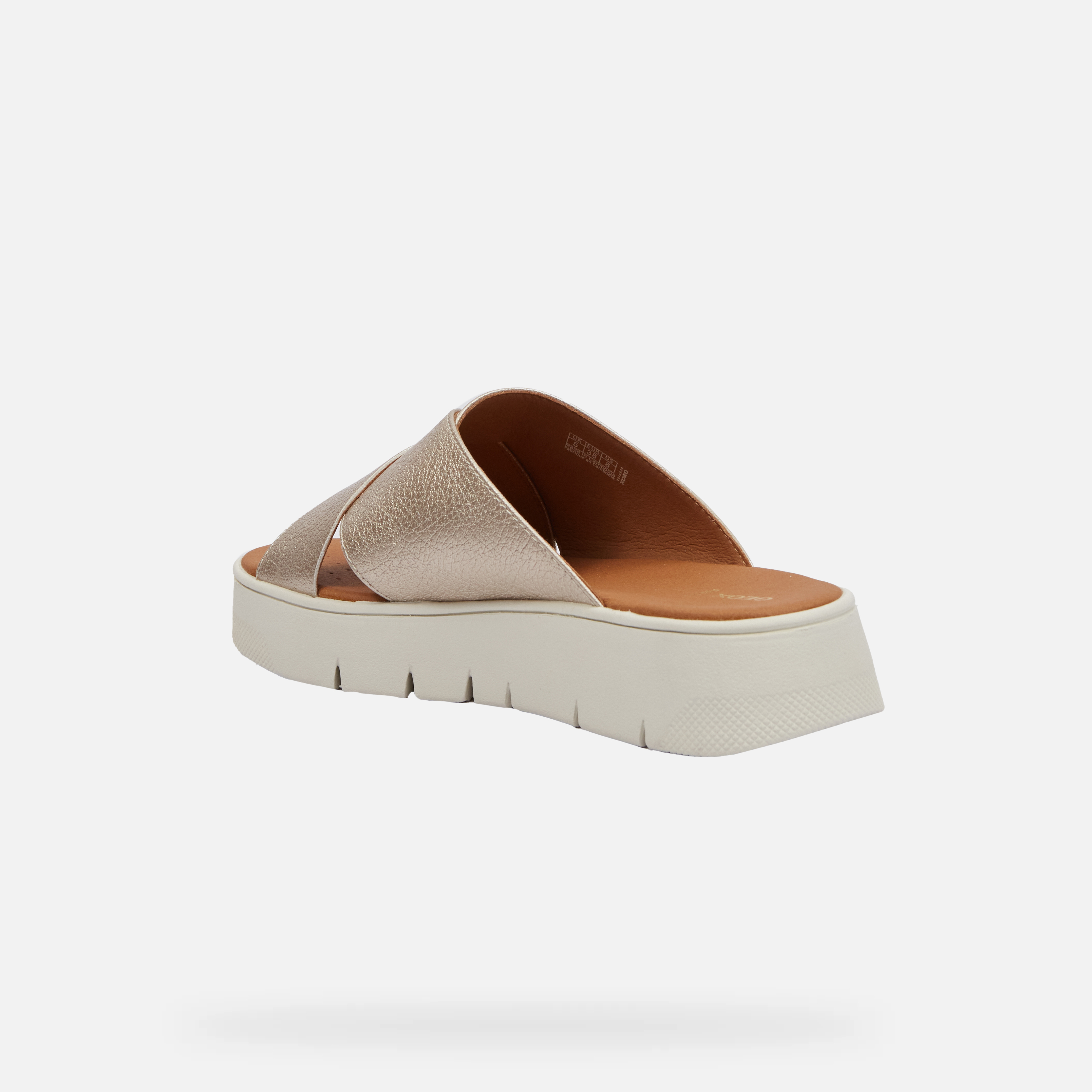 Gold women&#039;s slippers Geox - Women&#039;s