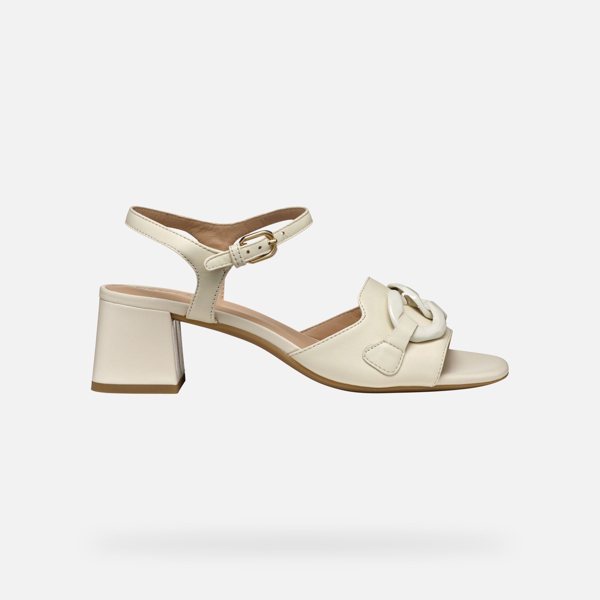 Cream women&#039;s sandals Geox New Eraklia 50 T - Women&#039;s