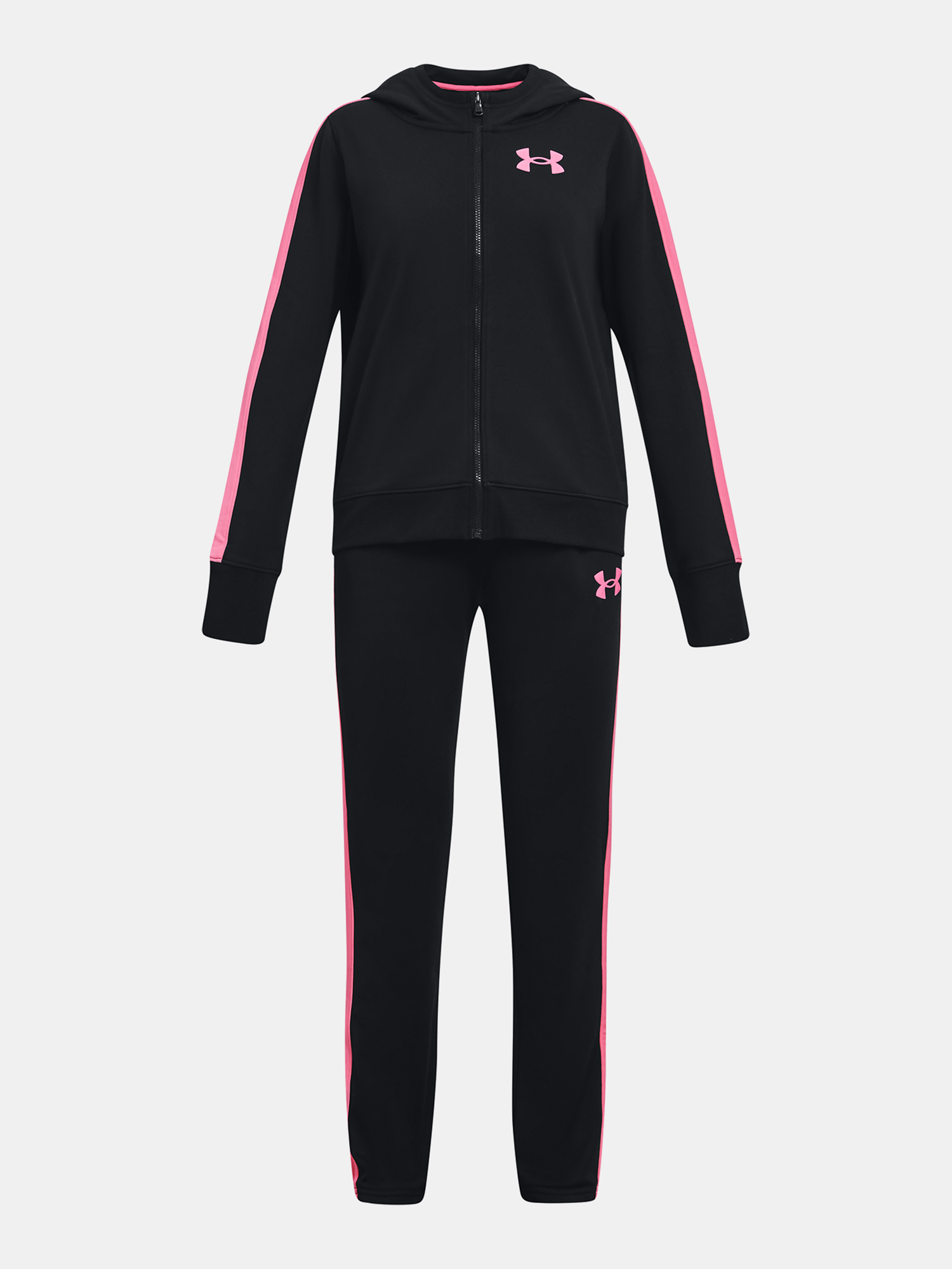 Under Armour UA Knit Hooded Tracksuit-BLK - Girls