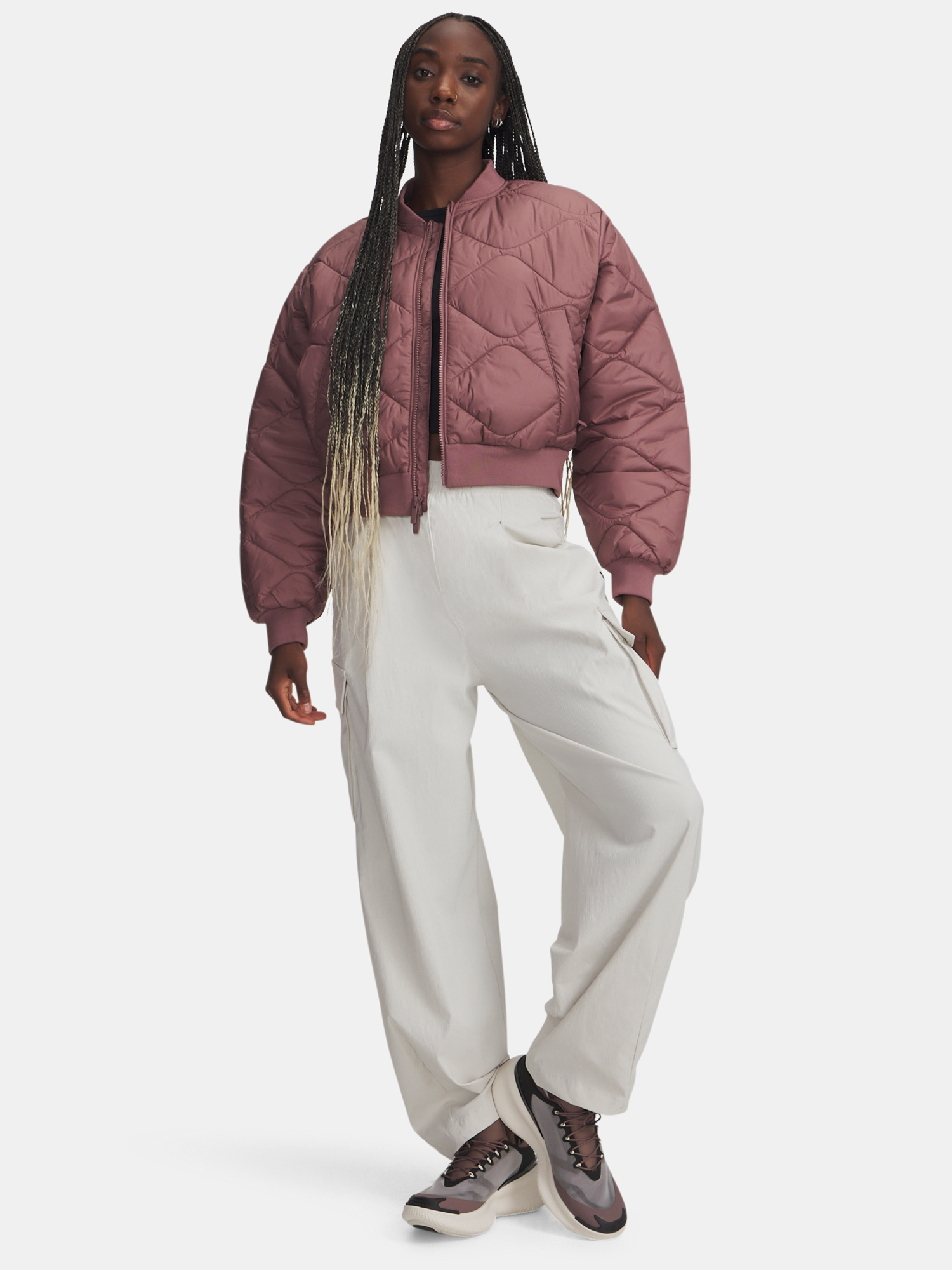 Women&#039;s Under Armour Heritage Bomber-MRN Jacket - Women&#039;s