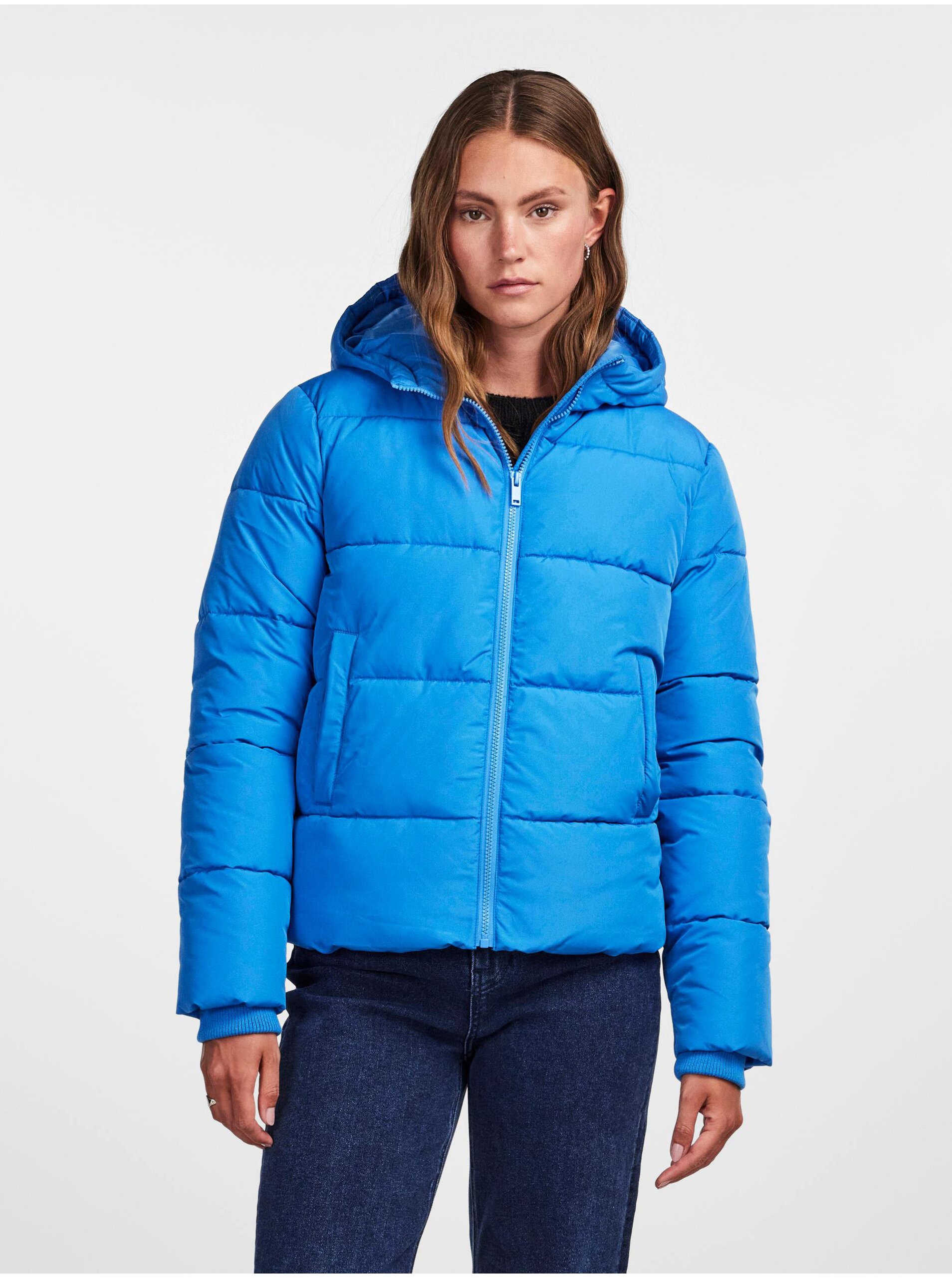 Women's Blue Quilted Jacket Pieces Bee - Women