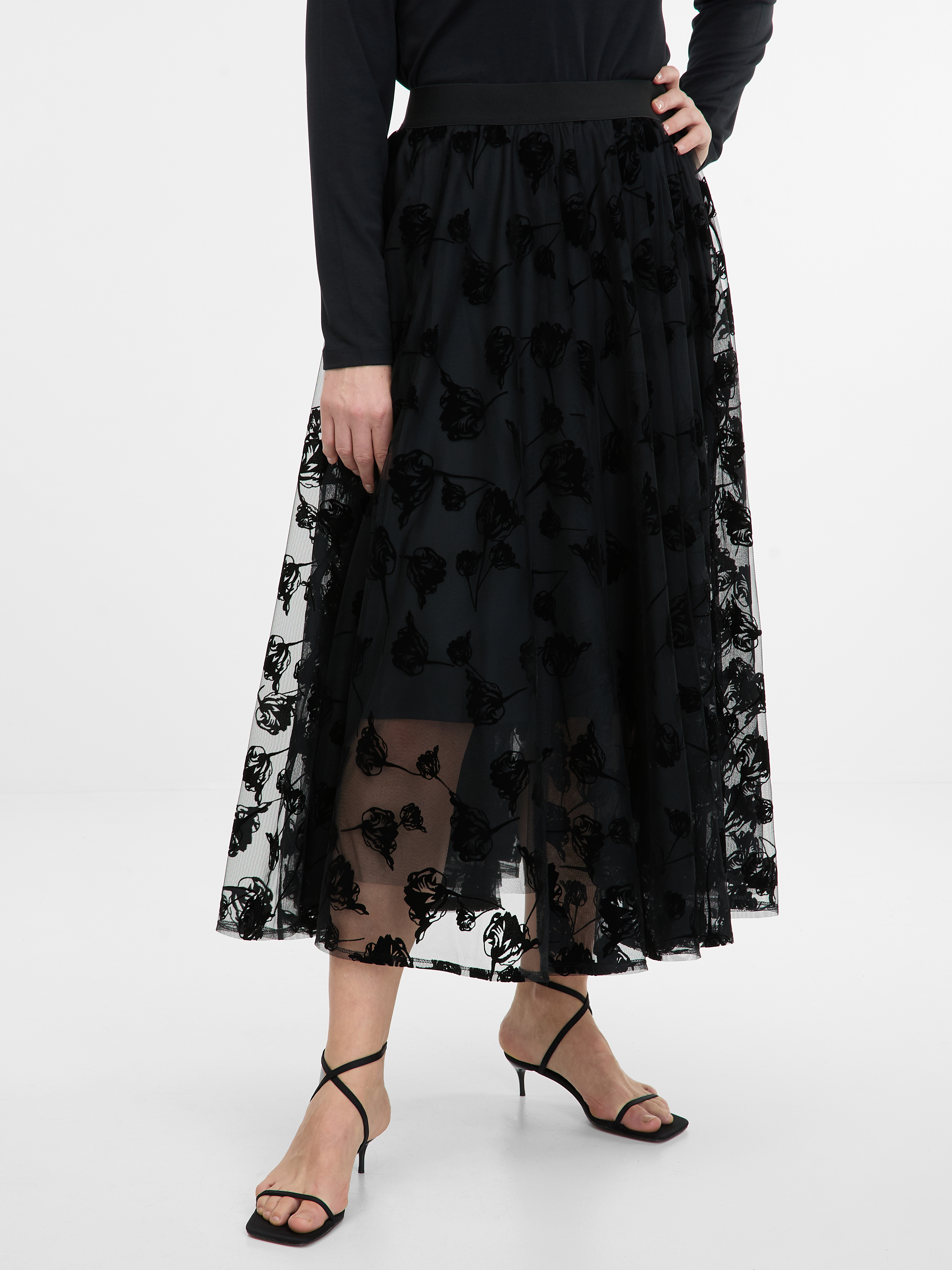 Black women&#039;s midi skirt ORSAY - Women&#039;s