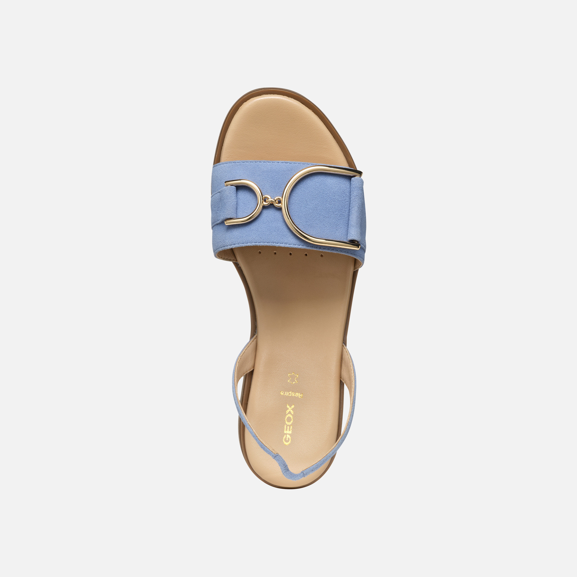 Light blue women's sandals Geox Naileen - Women's