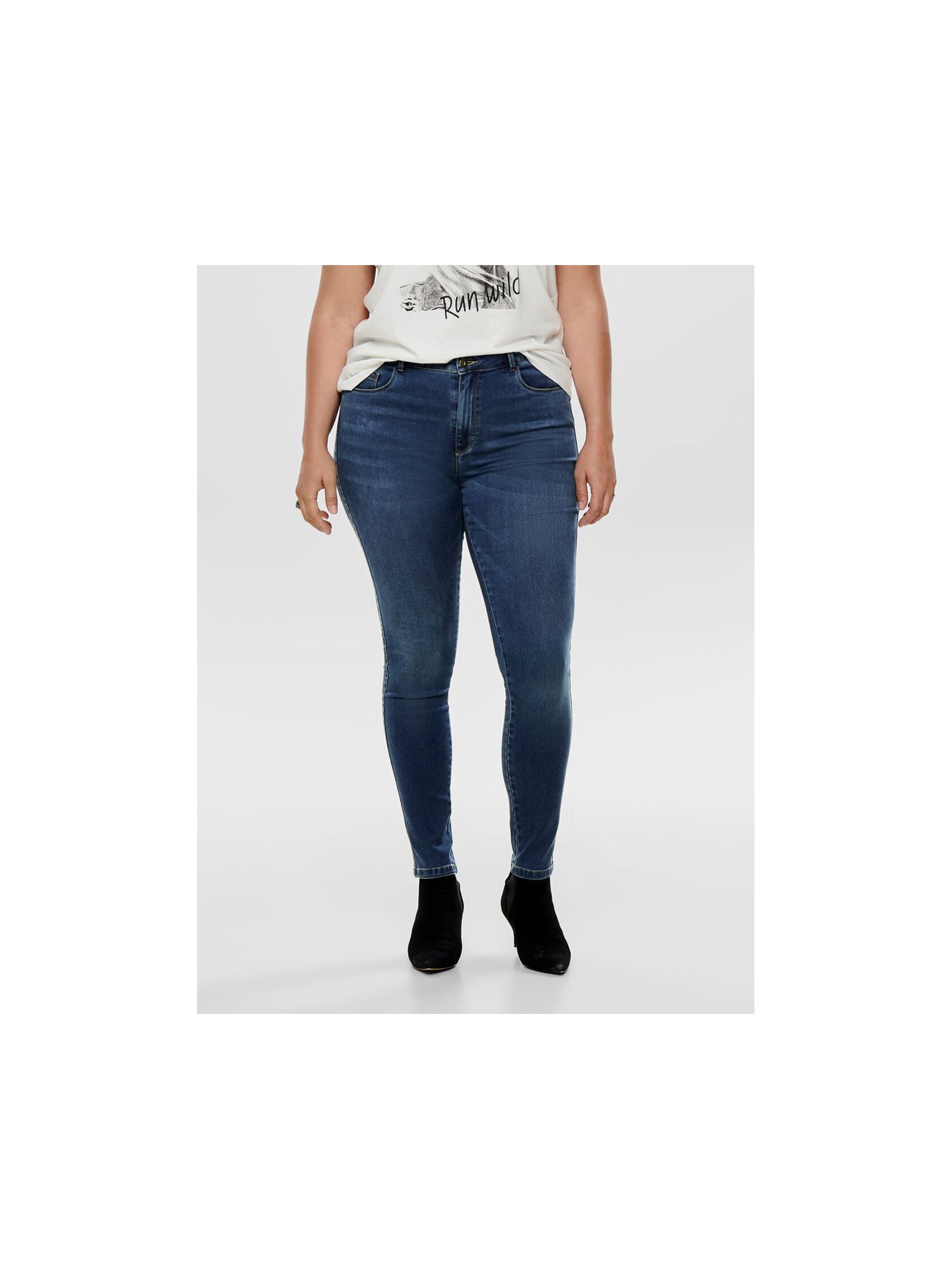Blue skinny fit jeans ONLY CARMAKOMA Augusta - Women