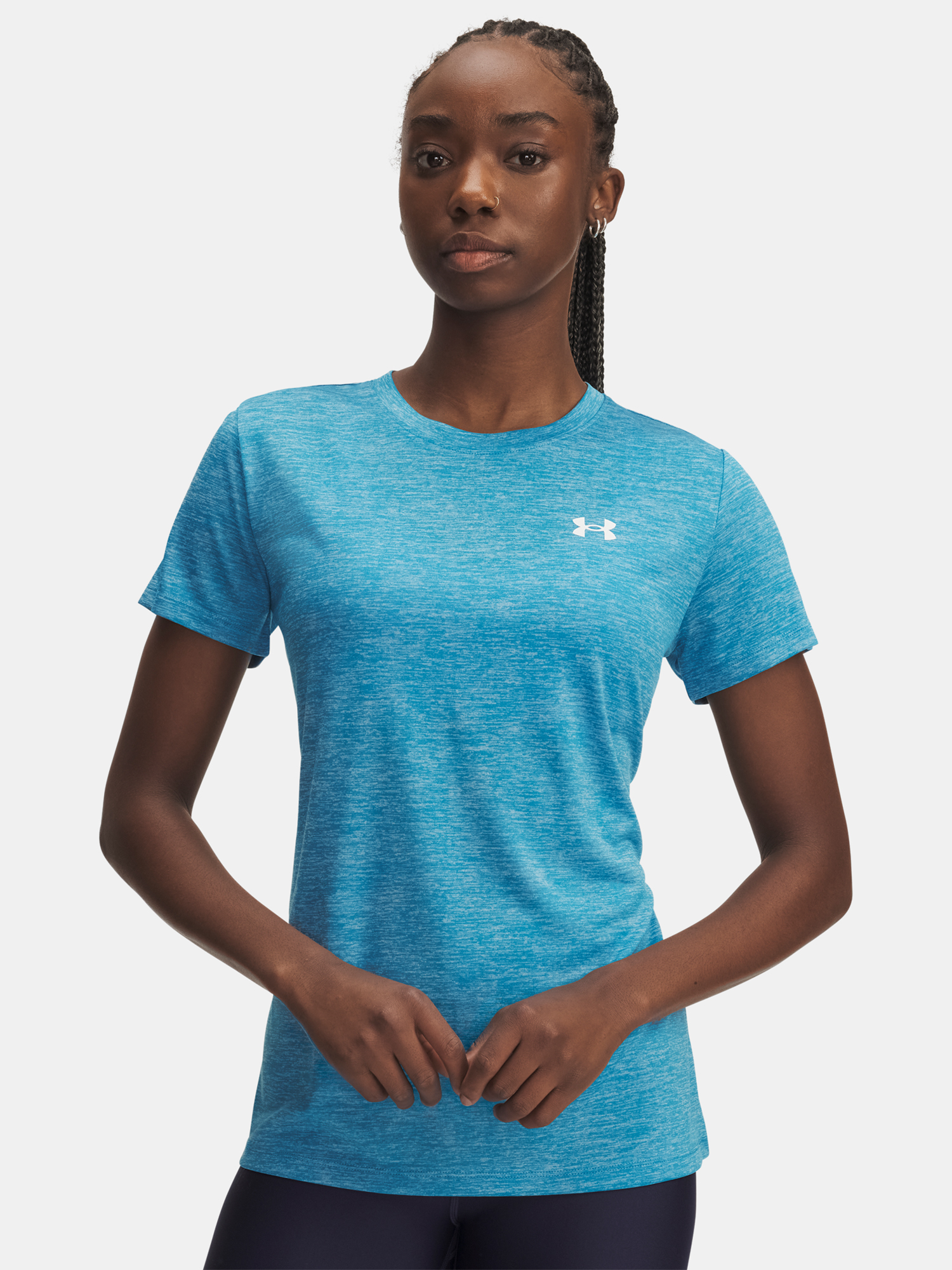 Women&#039;s T-shirt Under Armour Tech SSC- Twist-BLU - Women&#039;s