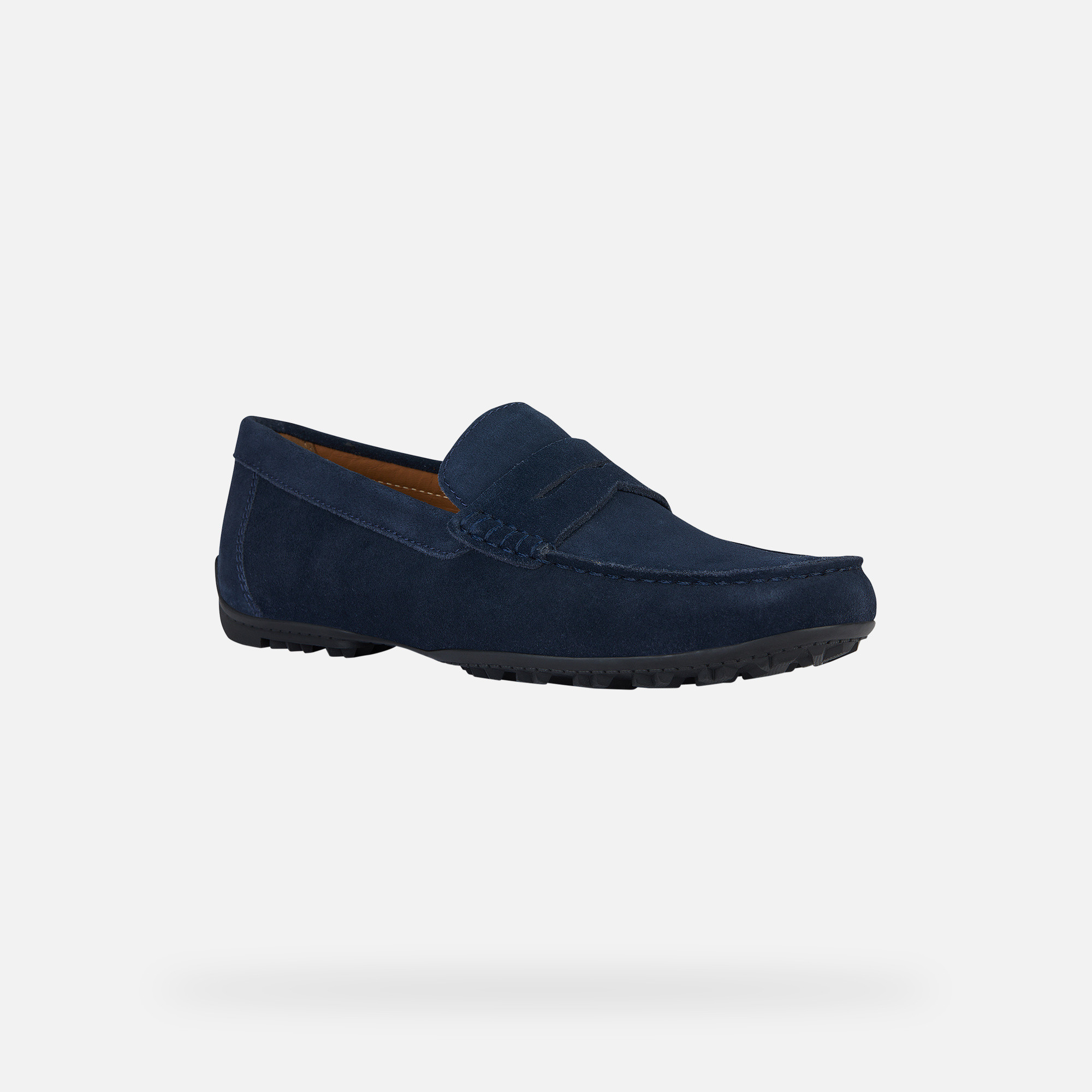 Dark blue men&#039;s moccasins Geox Kosmopolis + Grip - Men&#039;s