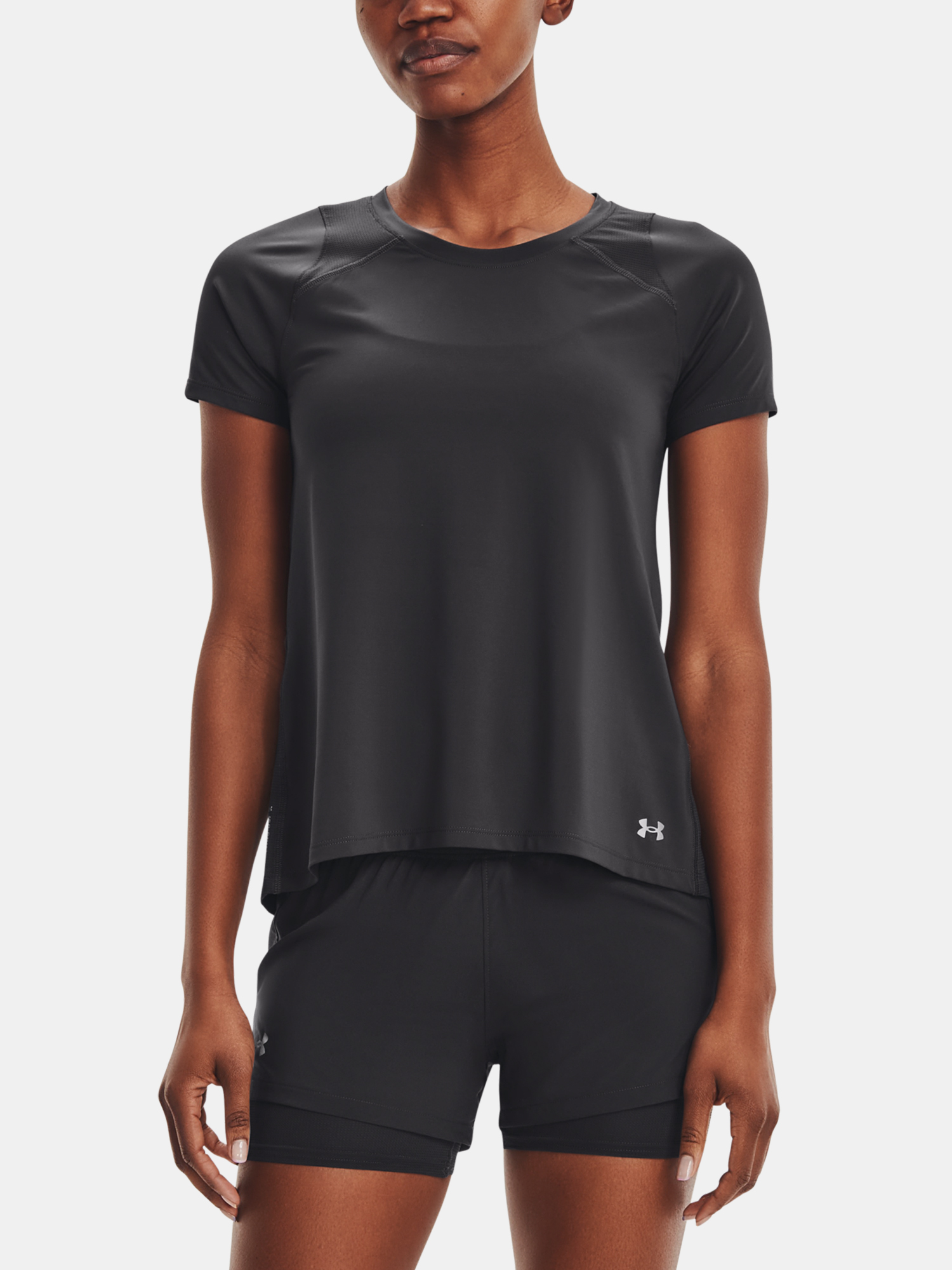 Under Armour T-shirt IsoChill Run 200 SS-GRY - Women's