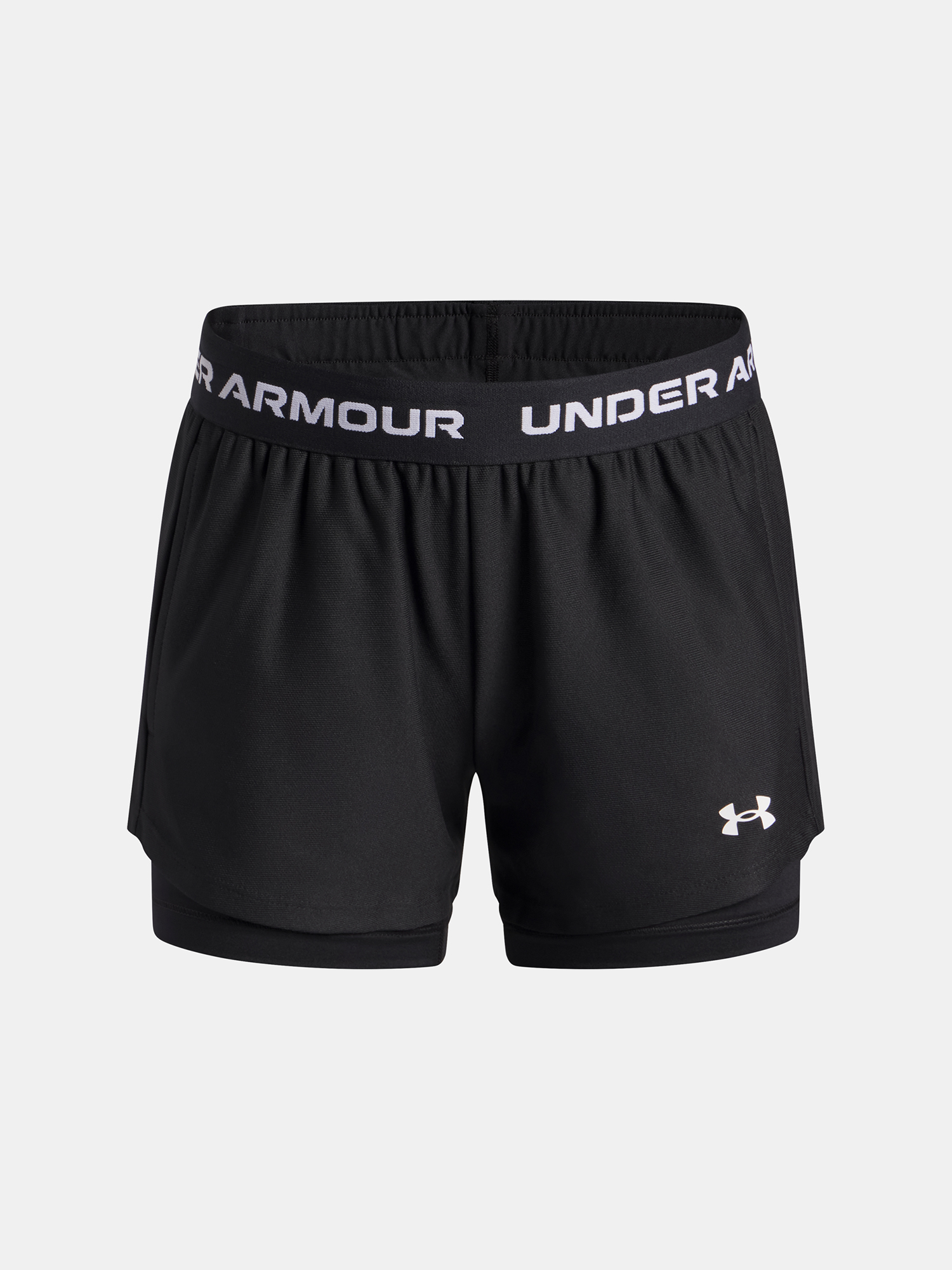 Girls' shorts Under Armour UA Tech Play Up 2n1 Short-BLK - Girls