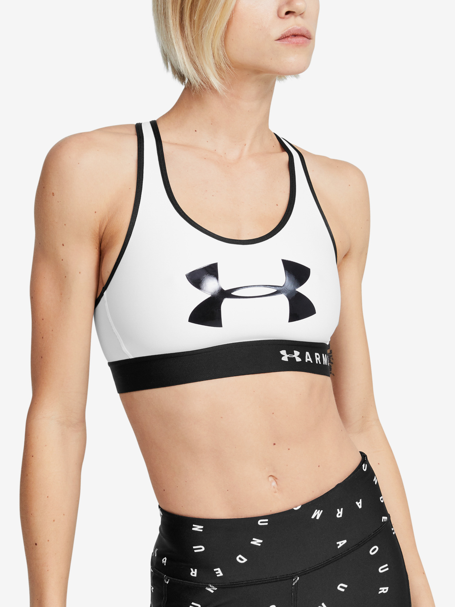 Under Armour Compression Bra Armour Mid Keyhole Graphic - Women's