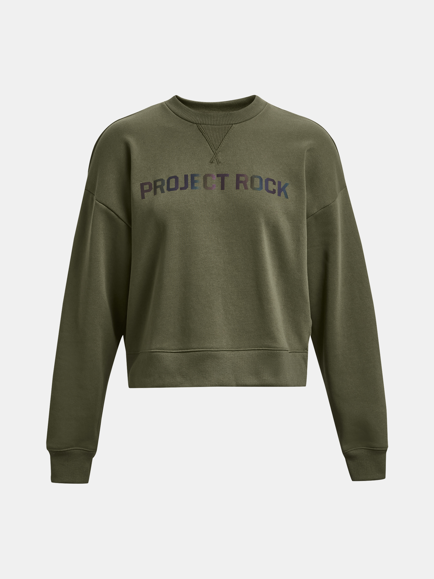 Under Armour Sweatshirt Pjt Rck HW Leg Day Crew-GRN - Women's