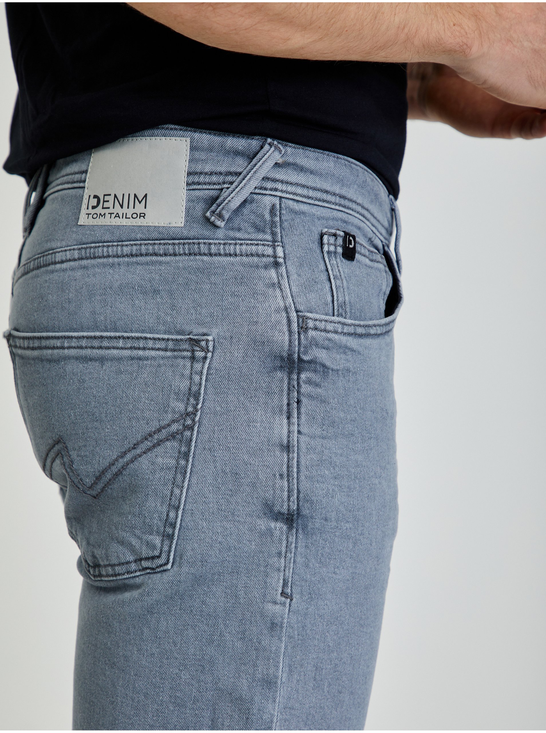 Straight fit pentru barbati Tom Tailor Denim - gri deschis