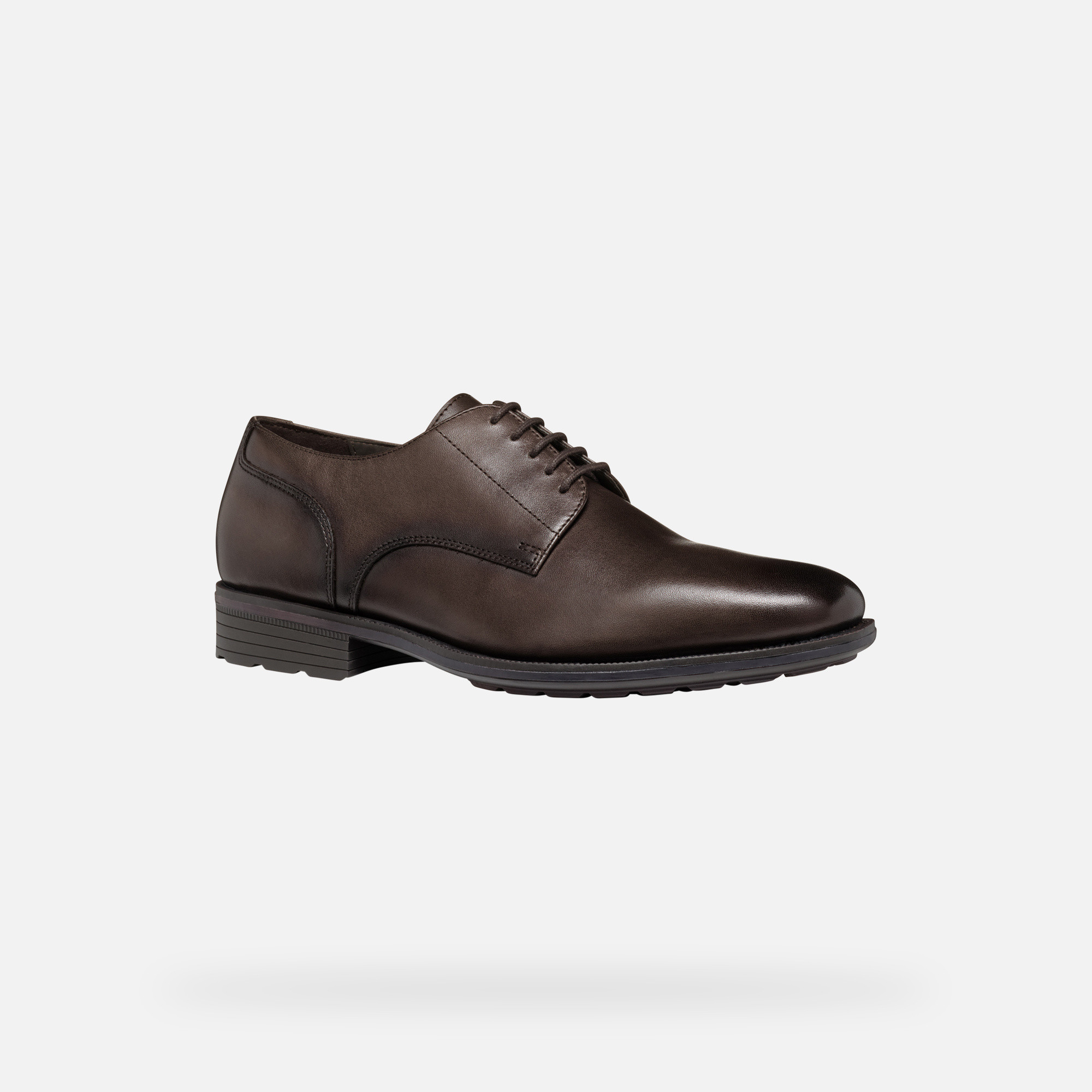 Brown men&#039;s formal shoes Geox Walk Pleasure F - Men&#039;s