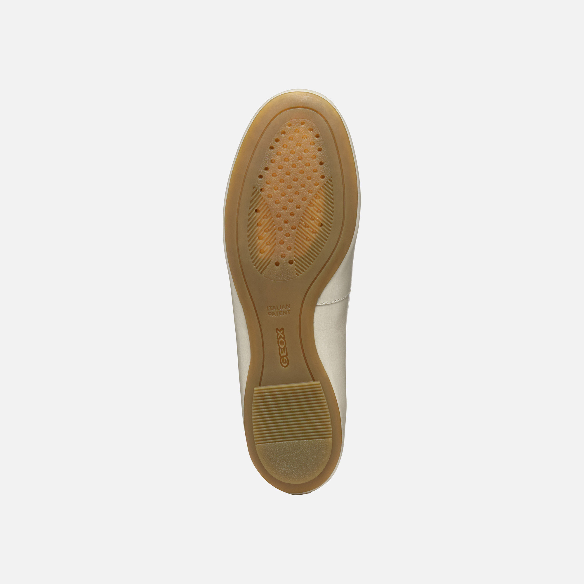 Cream women's ballet flats Geox Palmaria - Women's