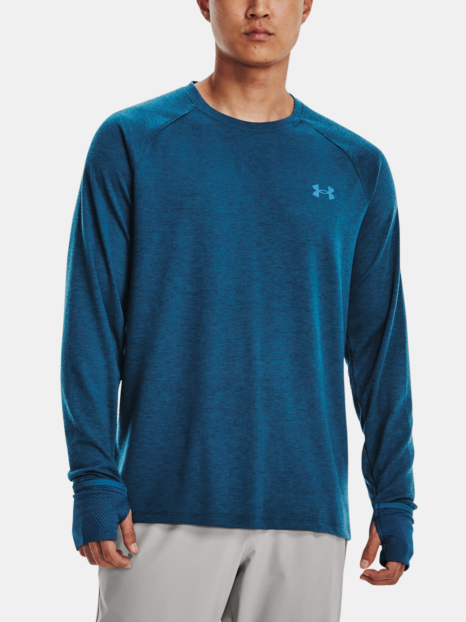 Under Armour T-Shirt UA INFRARED UP THE PACE LS-BLU - Men