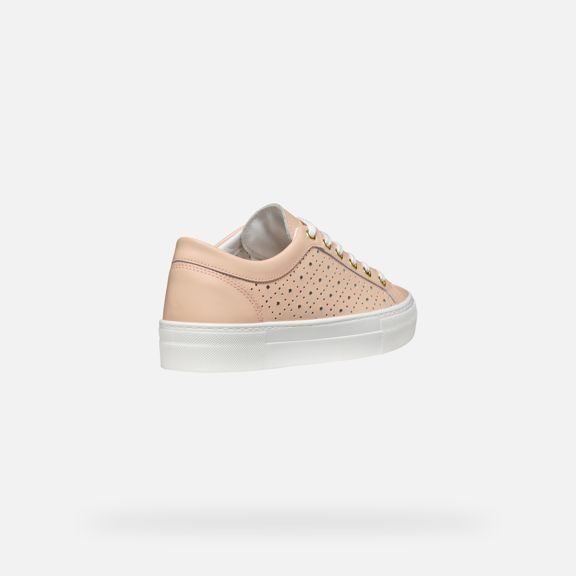 Beige women's sneakers Geox Claudin - Women's