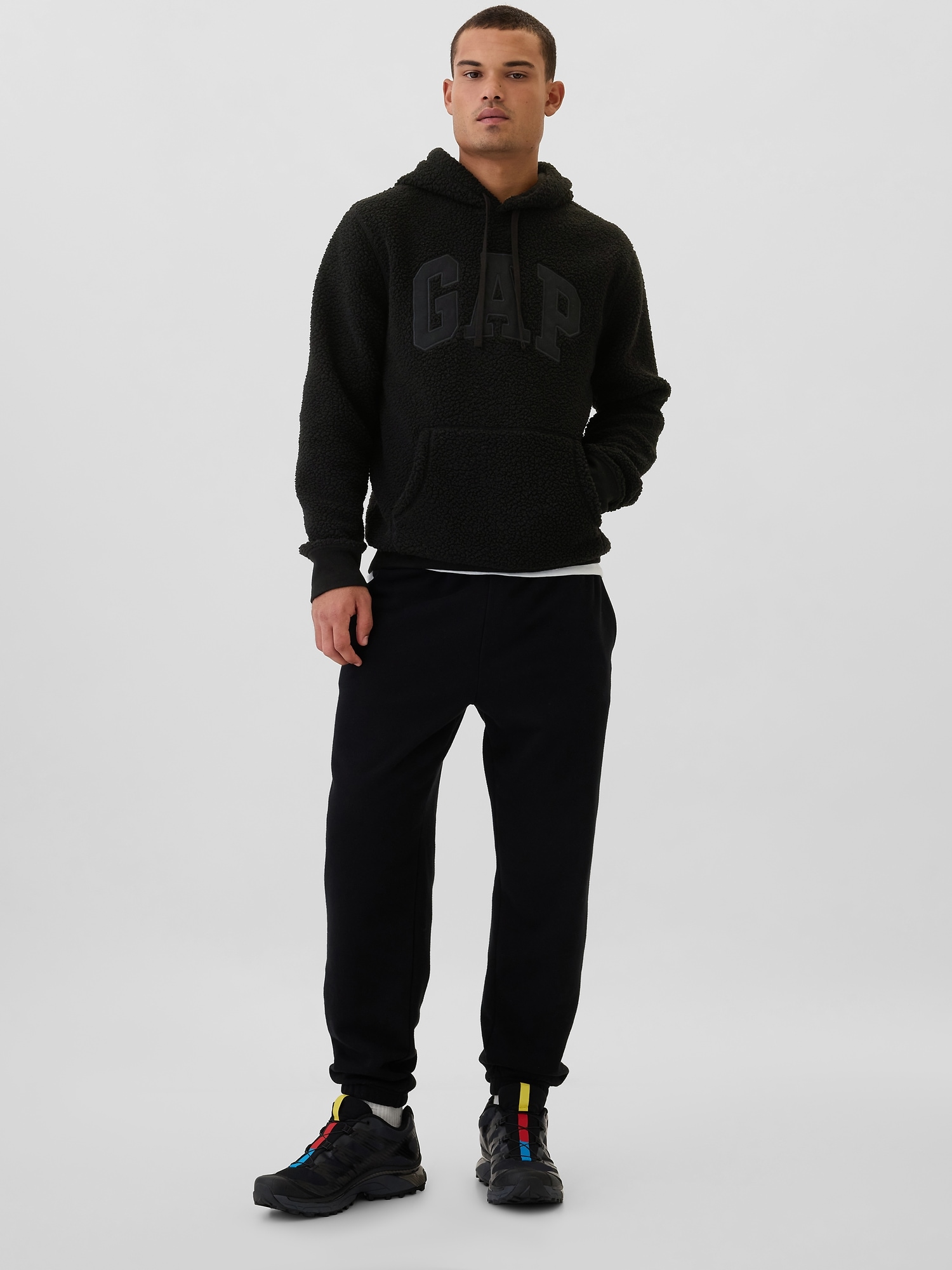 GAP Sherpa sweatshirt with logo - Men&#039;s