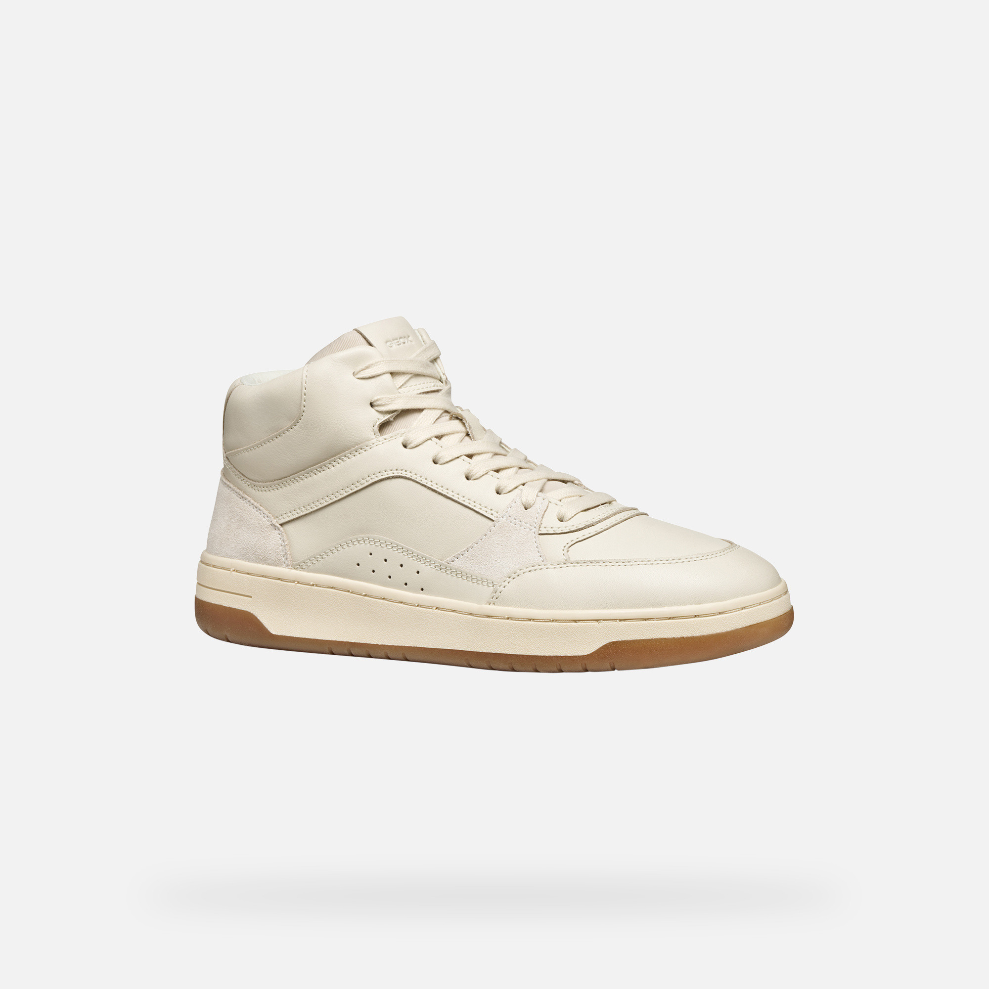 Cream men's sneakers Geox Sedral Court - Men's