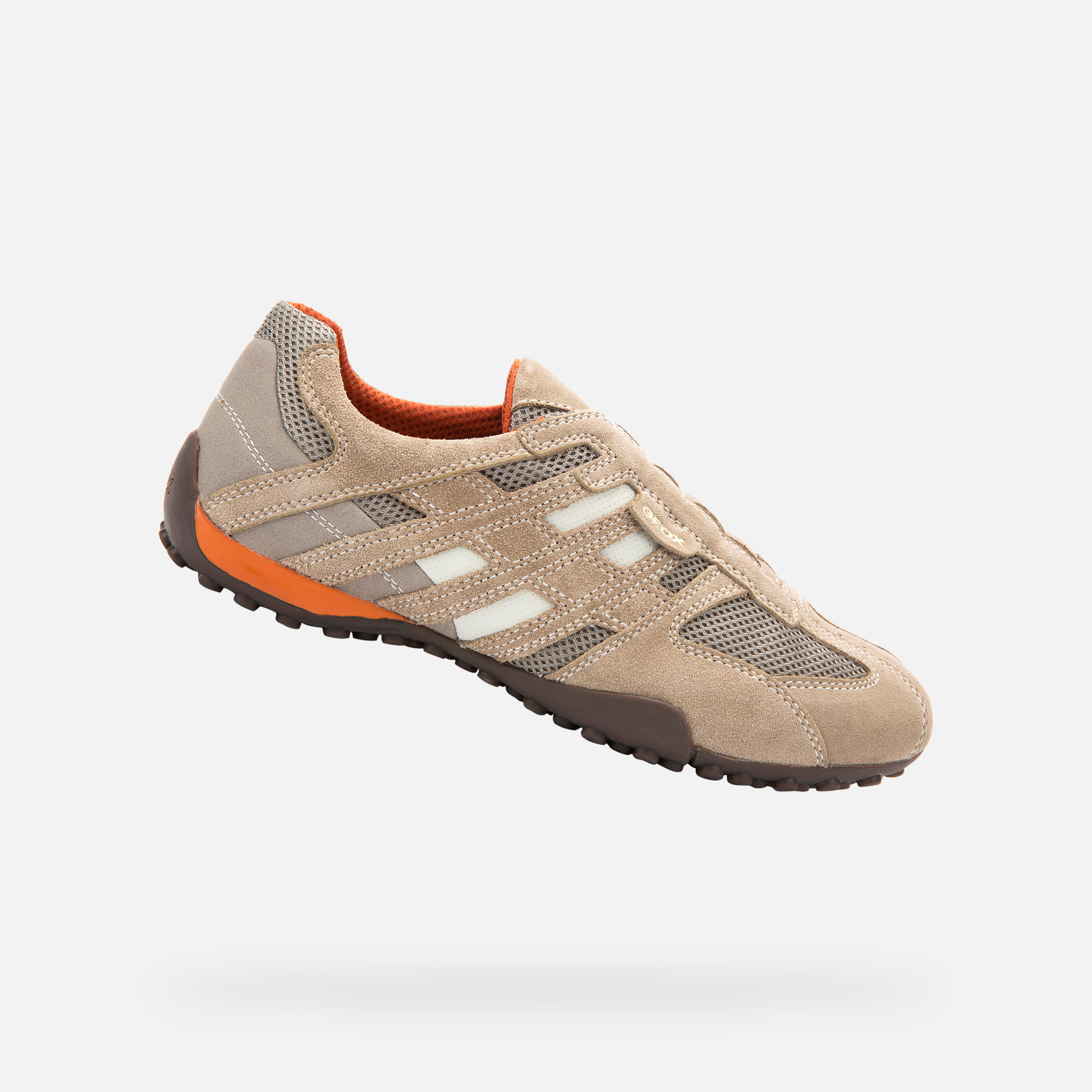 Beige men&#039;s sneakers Geox Snake - Men&#039;s