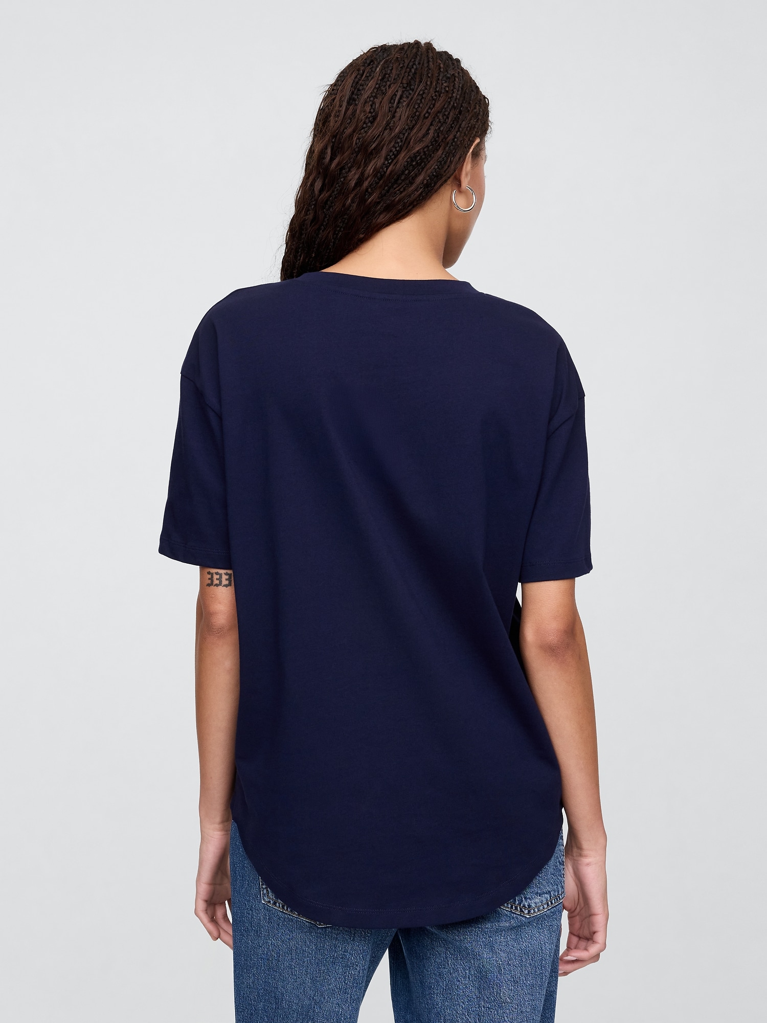 GAP Cotton T-shirt with Americana logo - Women's