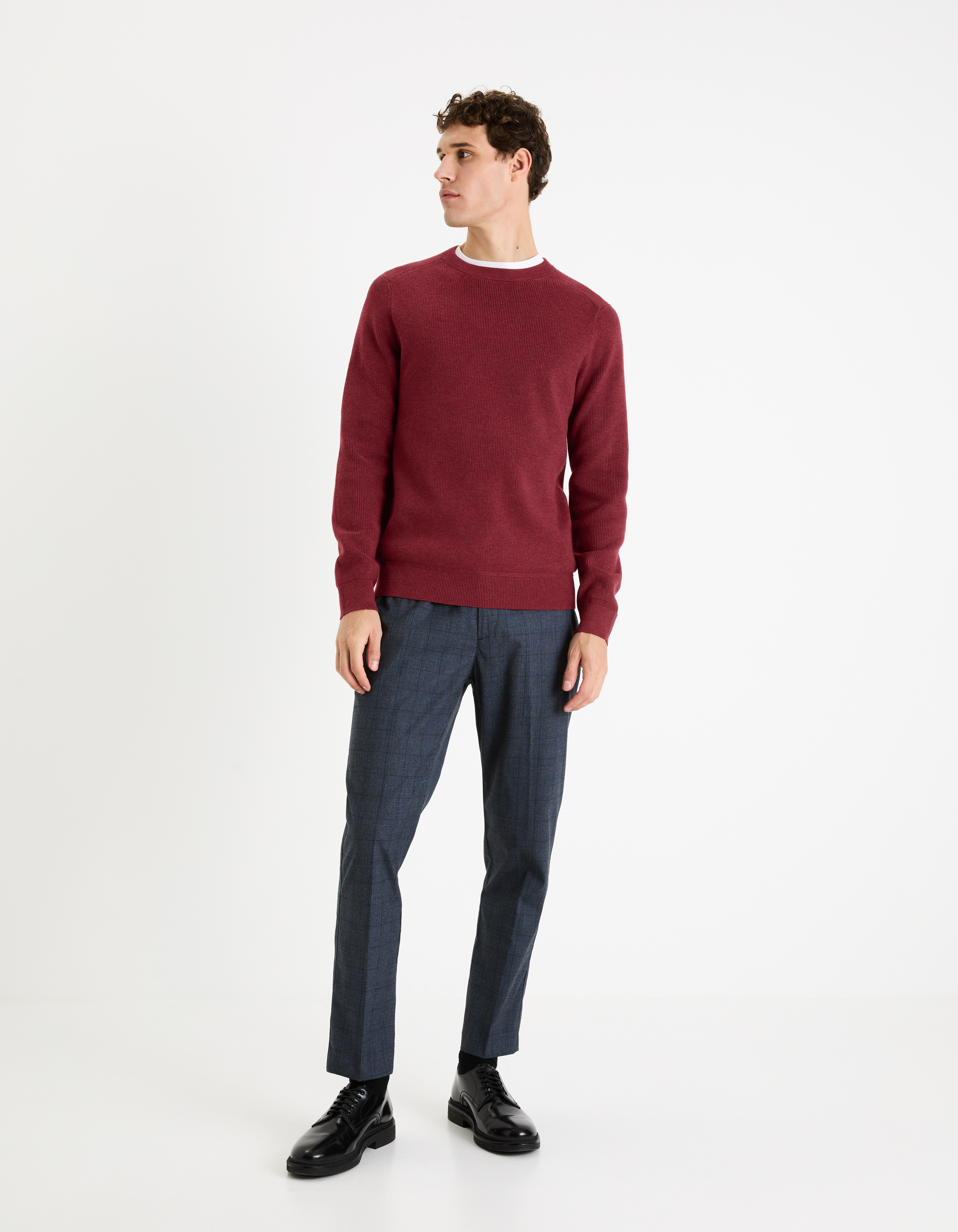 Pulovere si hanorace pentru barbati Celio - bordo