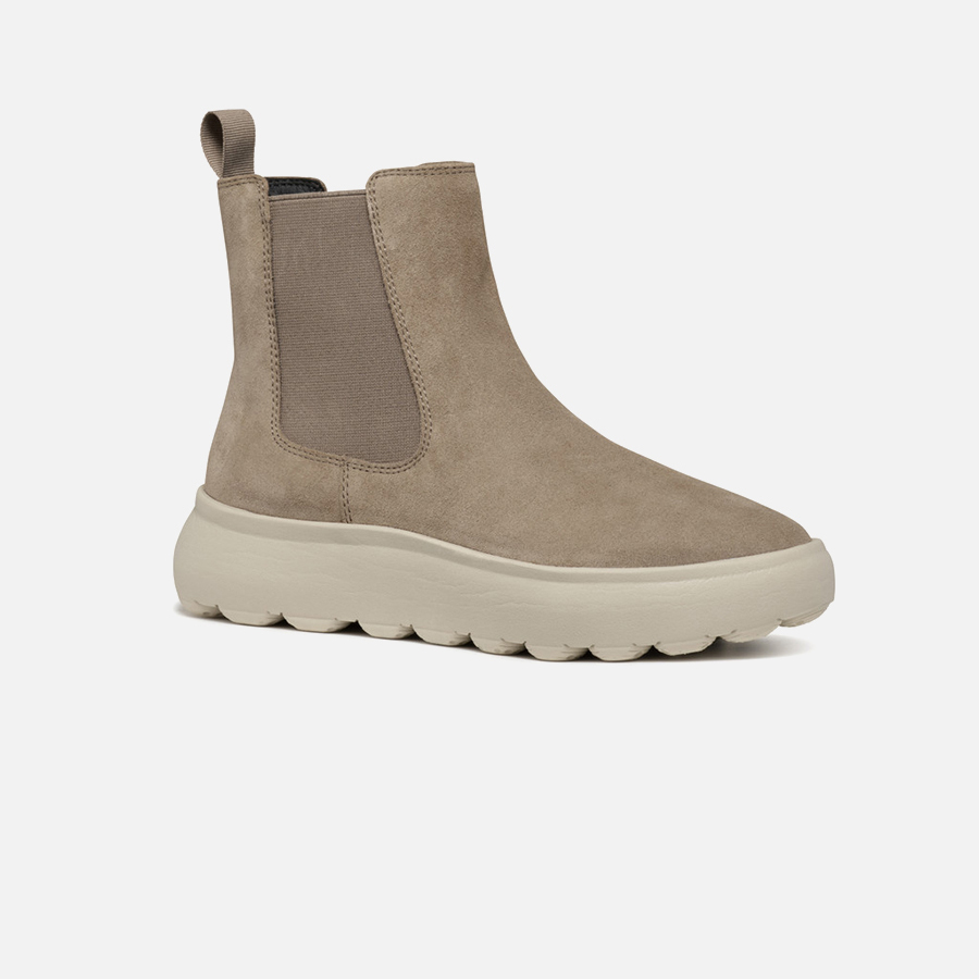 Beige women's ankle boots Geox Spherica EC4.1 - Women's