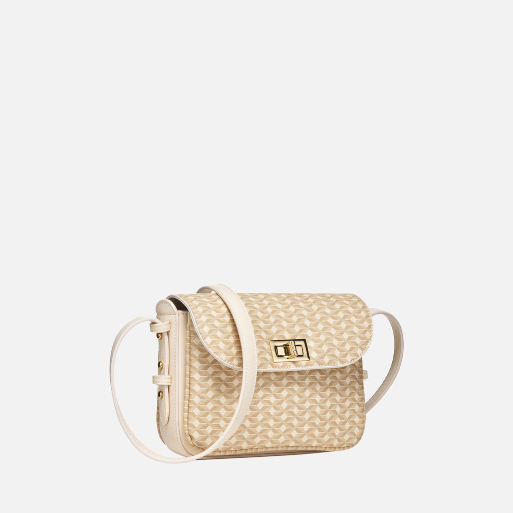 Cream women&#039;s handbag Geox Kleopy - Women&#039;s