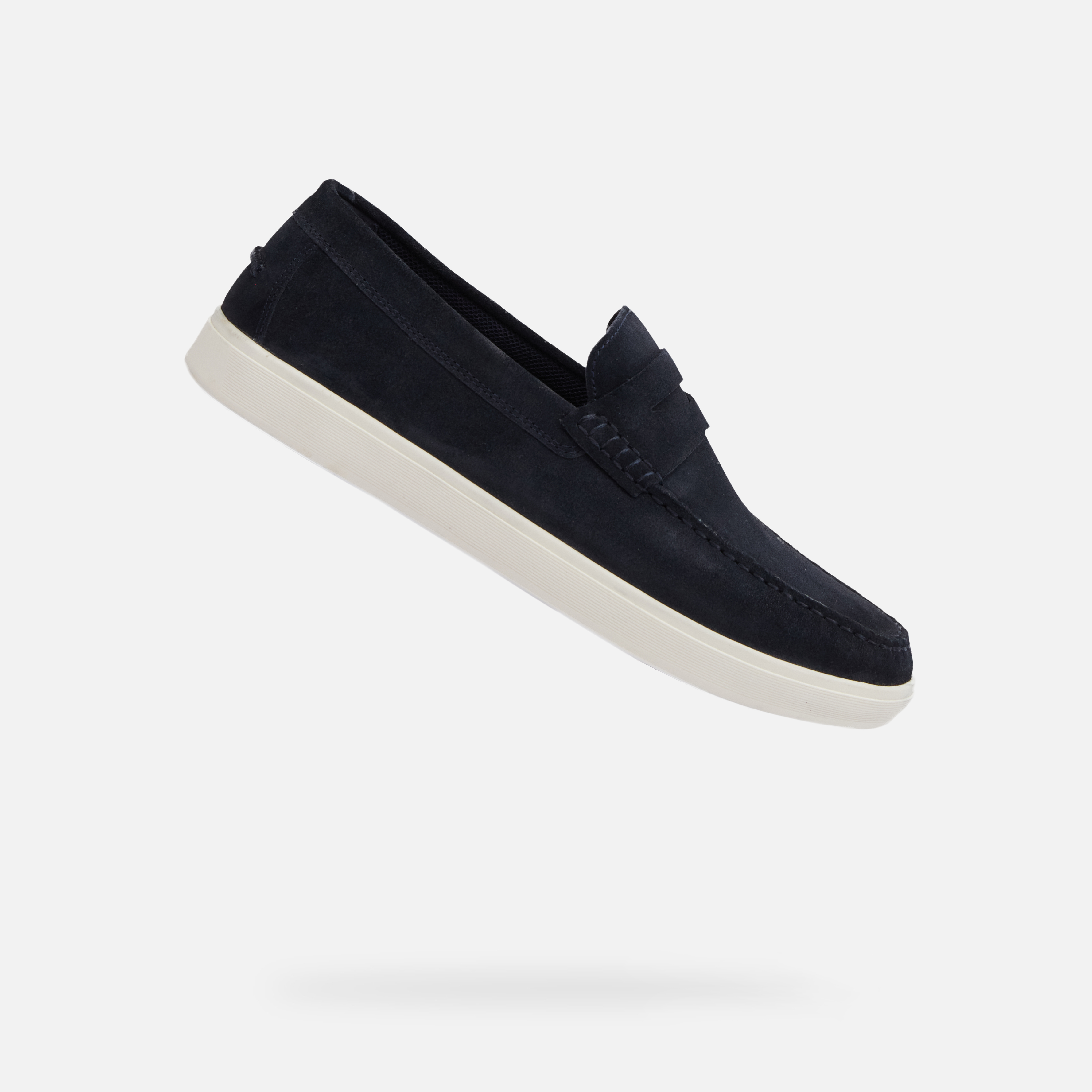 Dark blue men&#039;s moccasins Geox Avola - Men&#039;s
