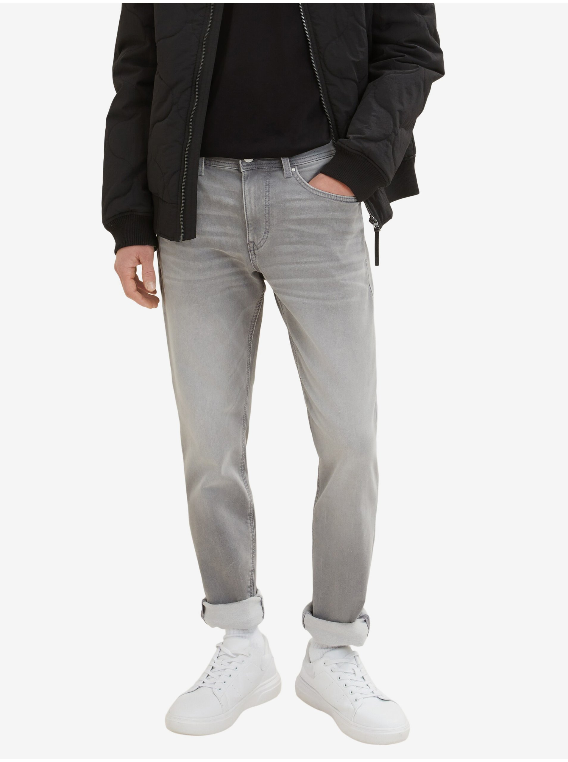 Light Grey Men's Slim Fit Jeans Tom Tailor - Men