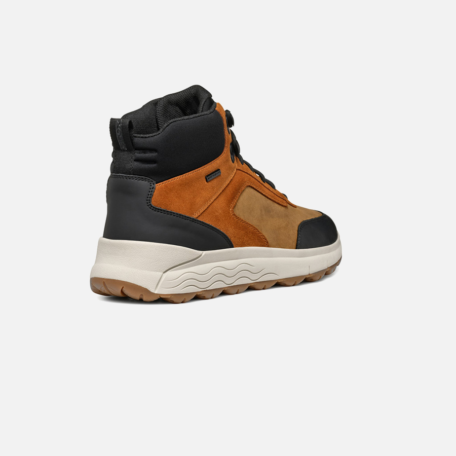 Brown men&#039;s ankle boots Geox Spherica 4X4 ABX - Men