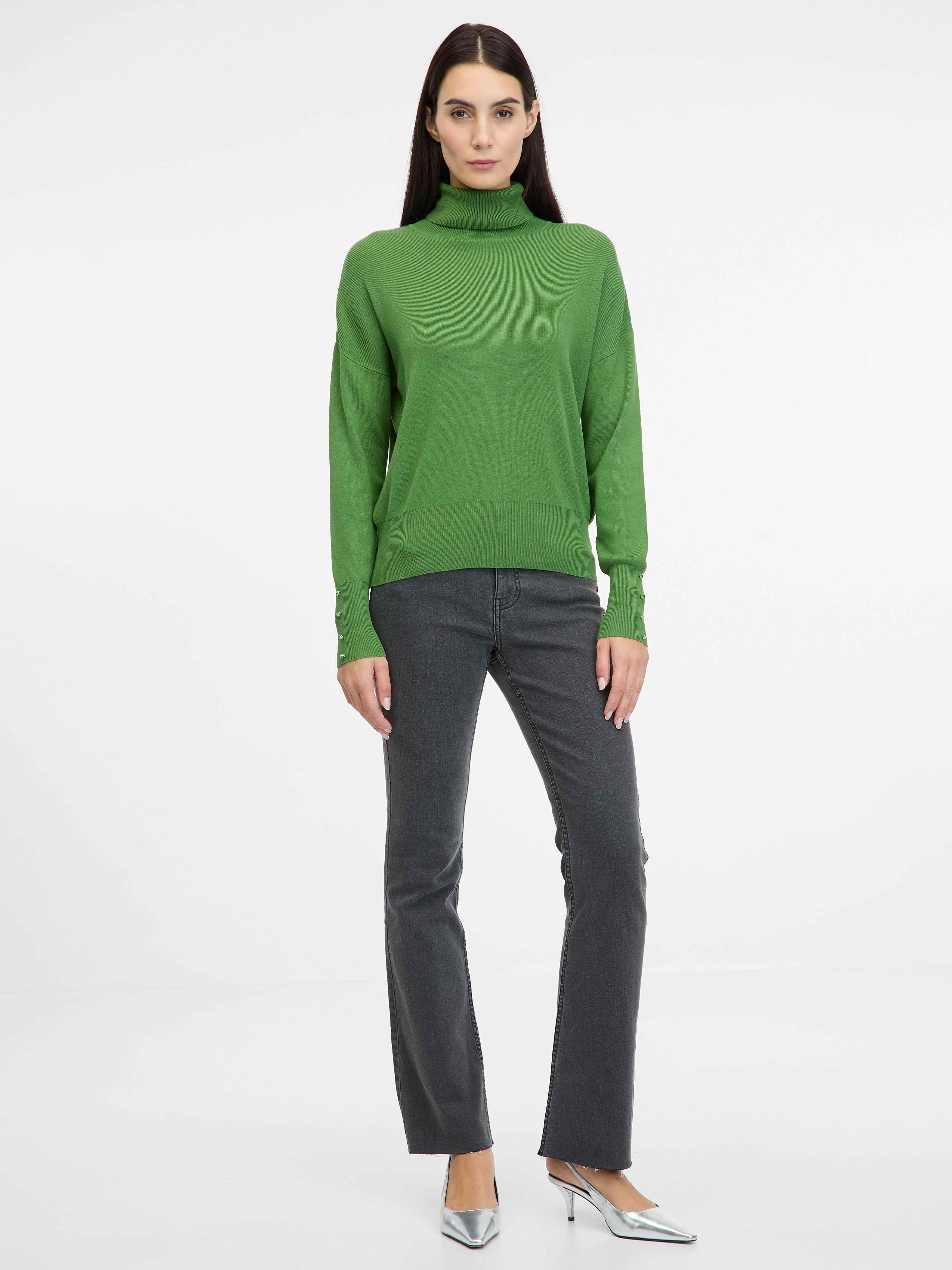 Green Women's Turtleneck Sweater ORSAY - Women's