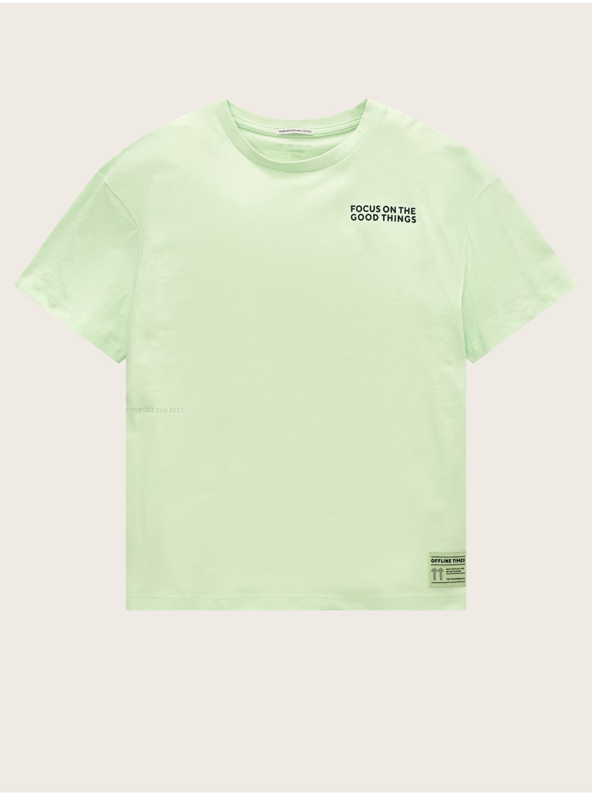 Levně Světle zelené klučičí tričko Tom Tailor - Kluci