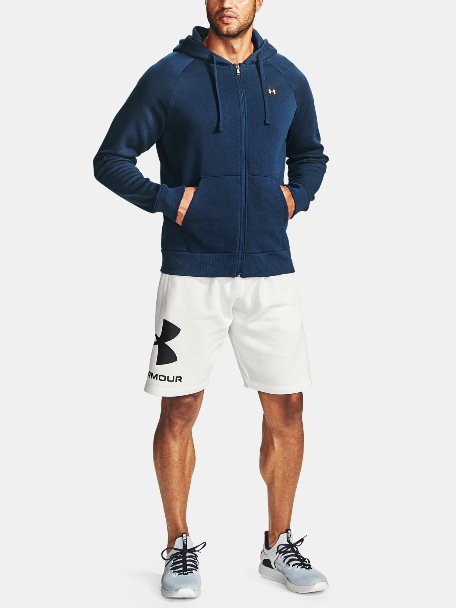 Under Armour Sweatshirt UA Rival Fleece FZ Hoodie-NVY - Men's