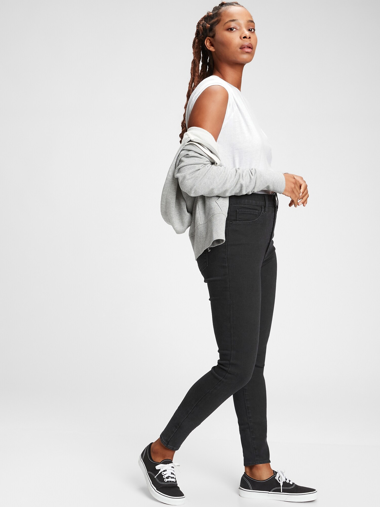 Sky high rise universal jegging with secret smoothing pockets Clearance