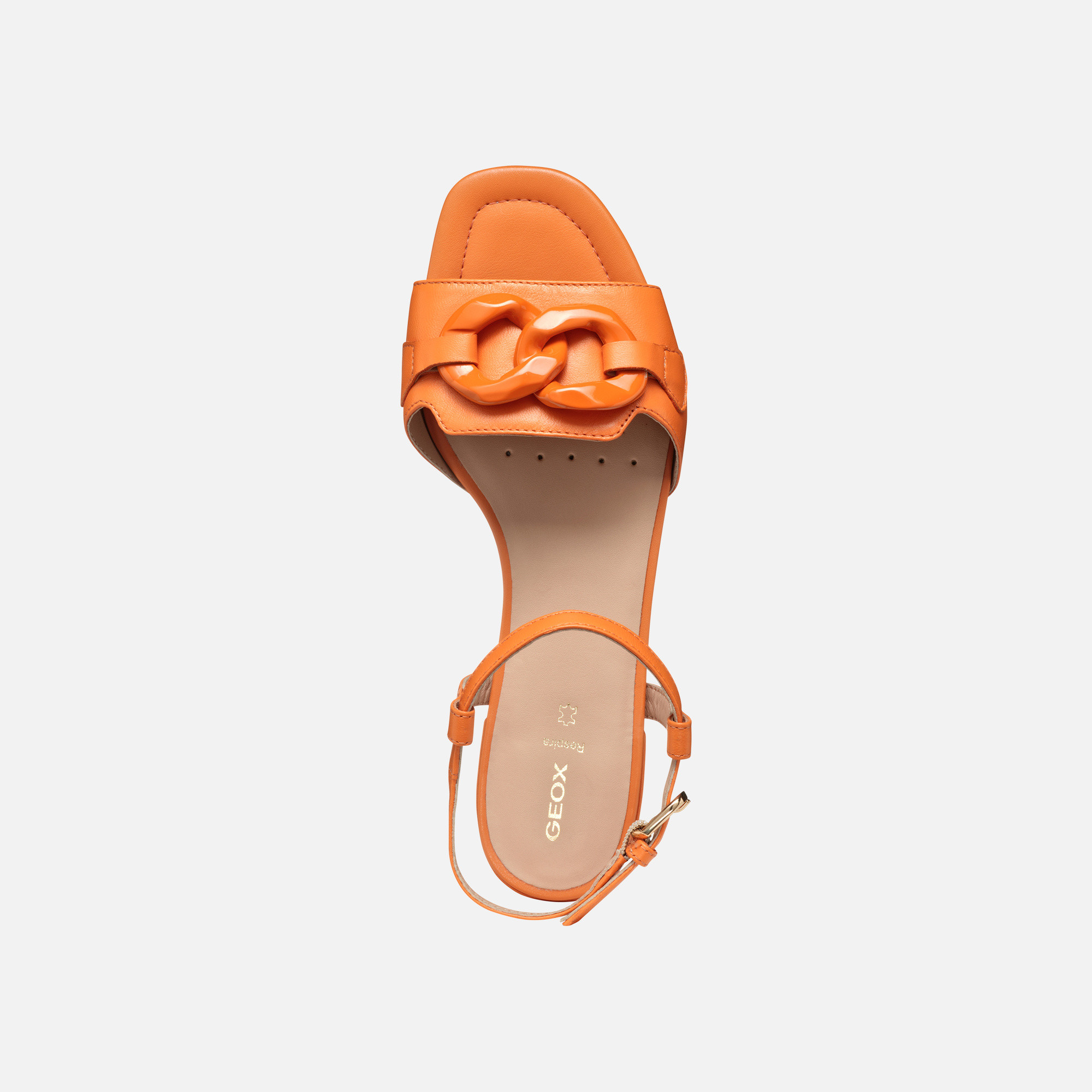 Oranžové dámske sandále Geox New Eraklia