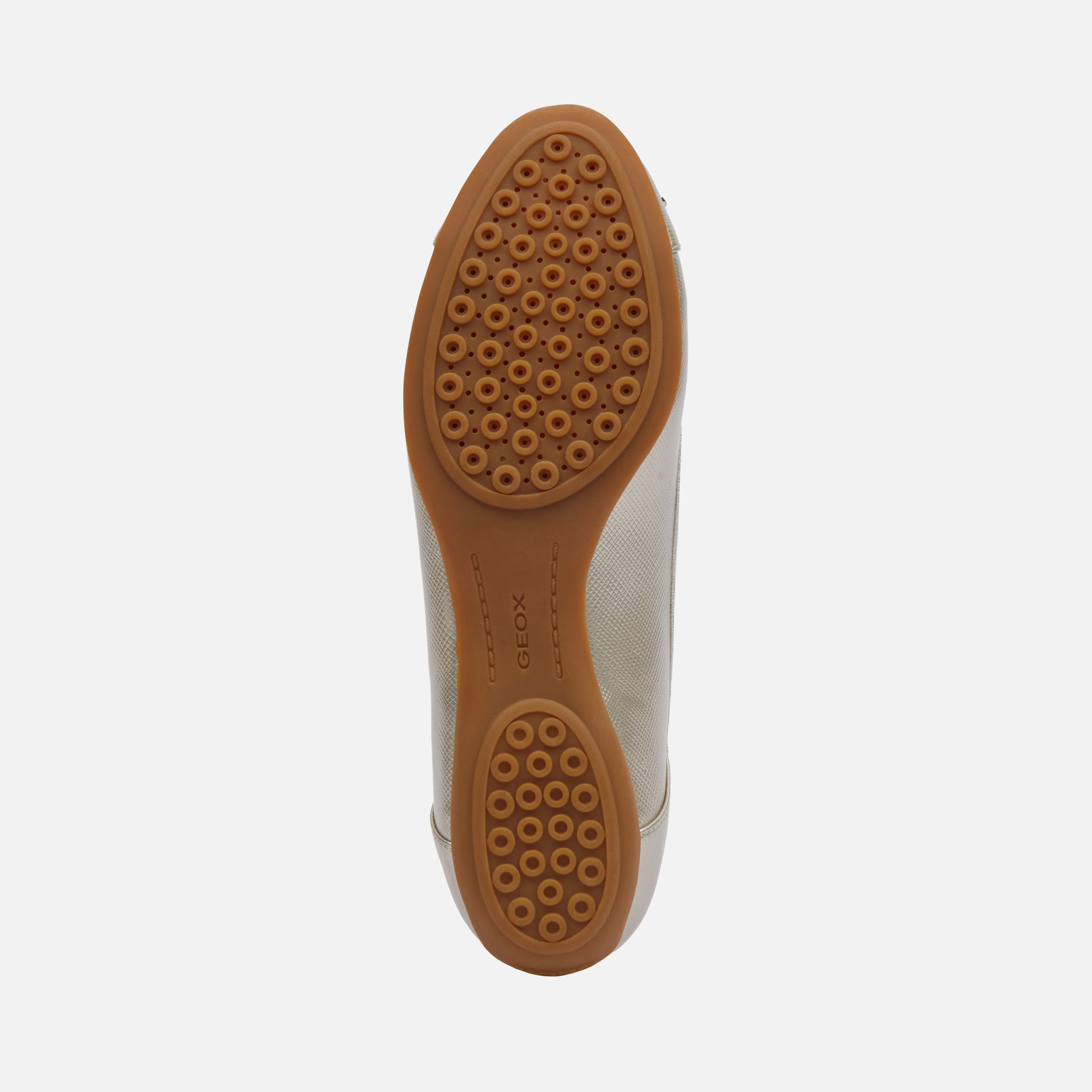Gold women's ballet flats Geox Charlene - Women's