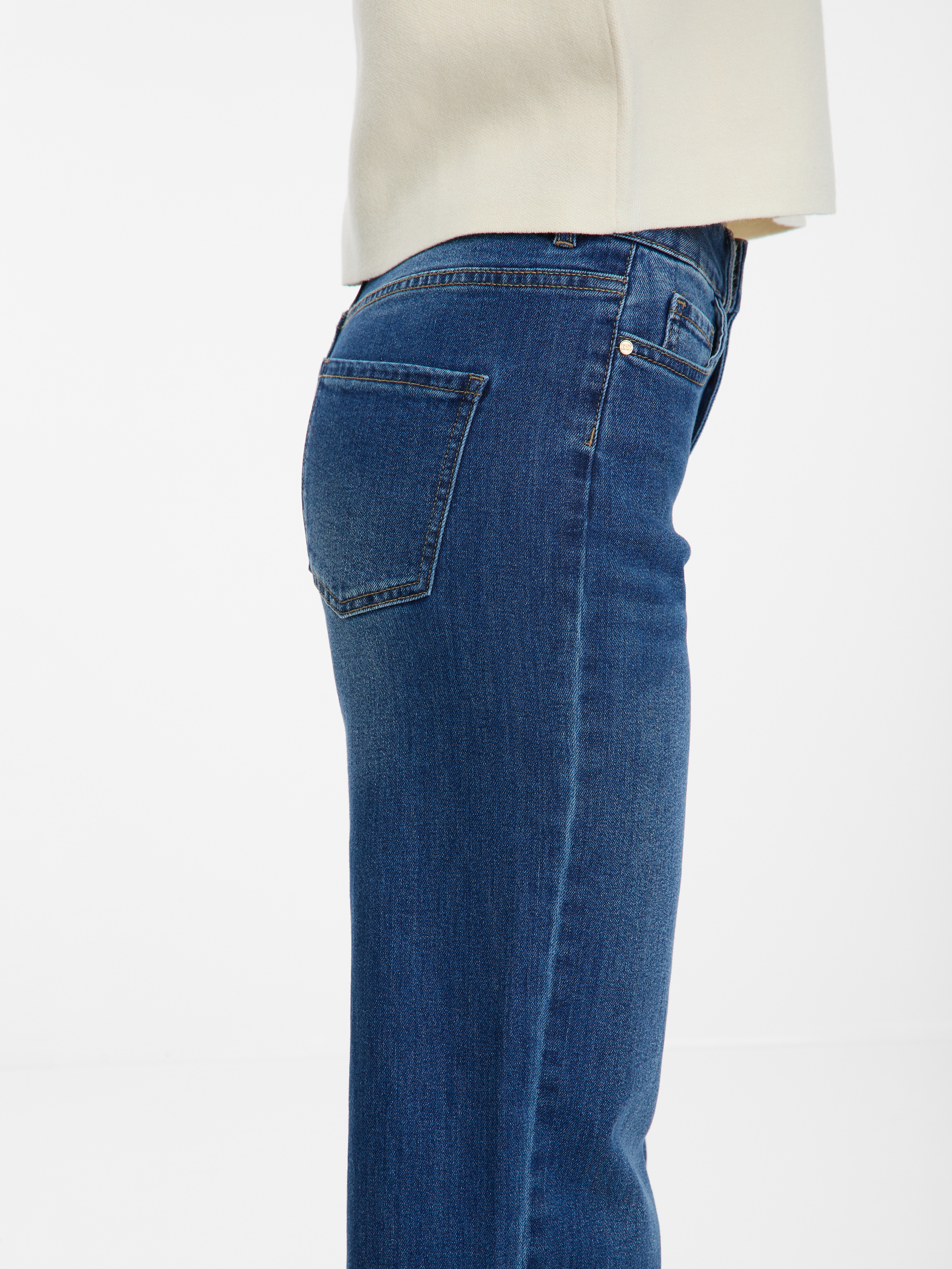 Blue women&#039;s wide leg jeans ORSAY - Women