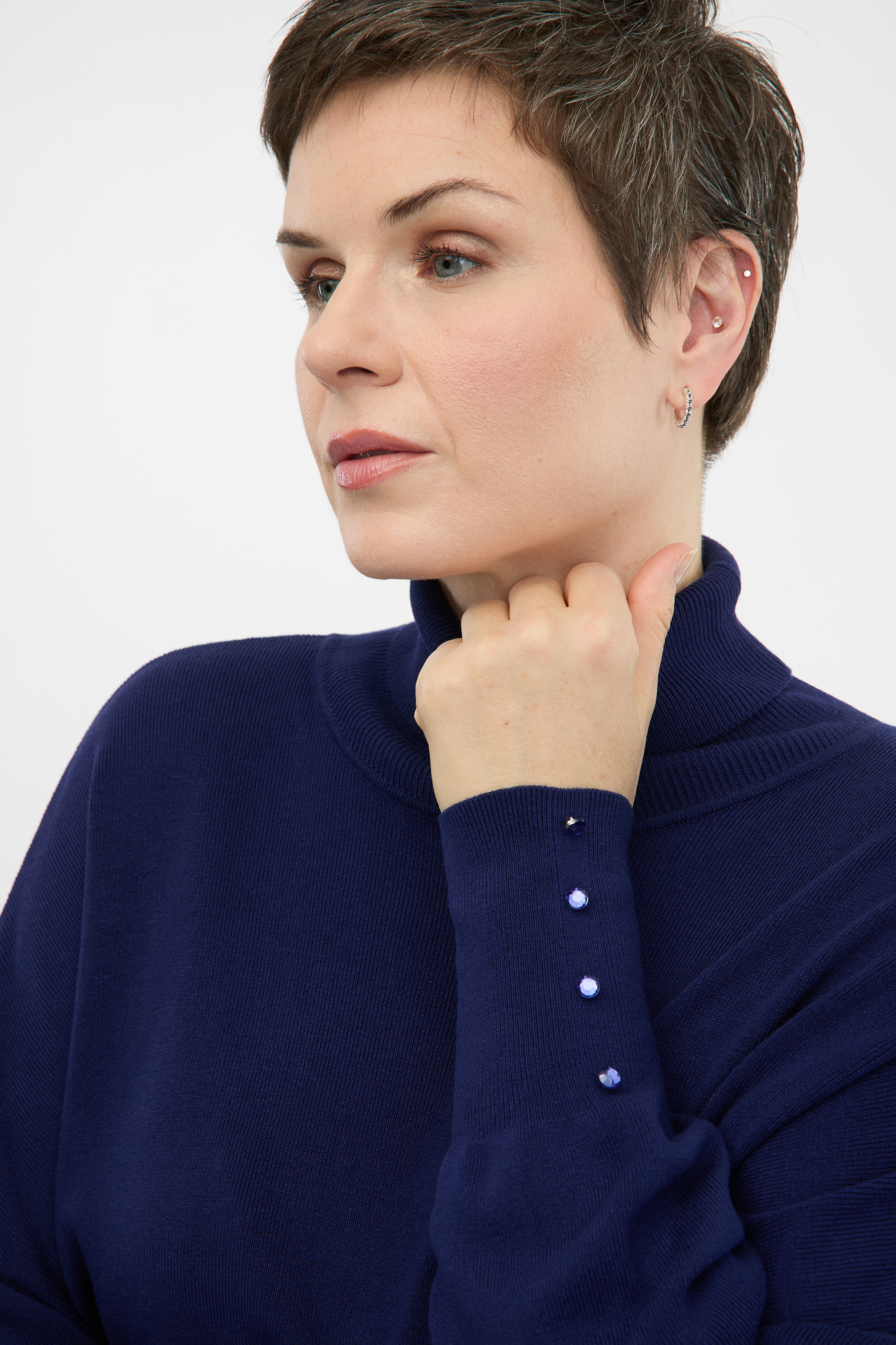 Navy Blue Women's Turtleneck Sweater ORSAY - Women's