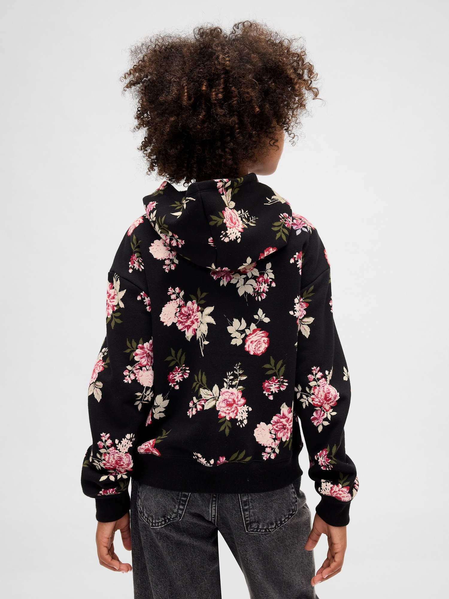 Hanorac GAP pentru copii cu logo și model floral