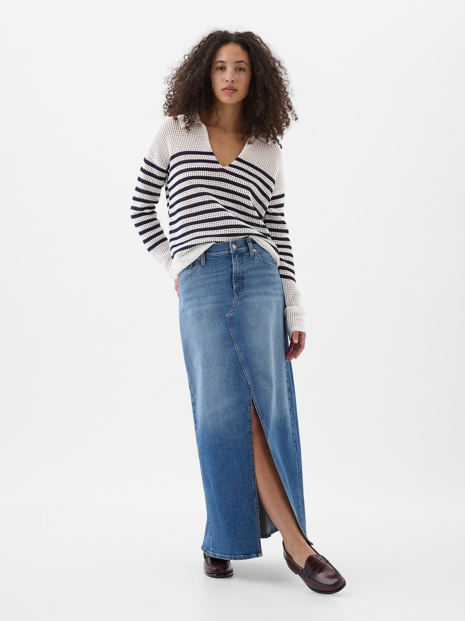 GAP Denim maxi skirt - Women