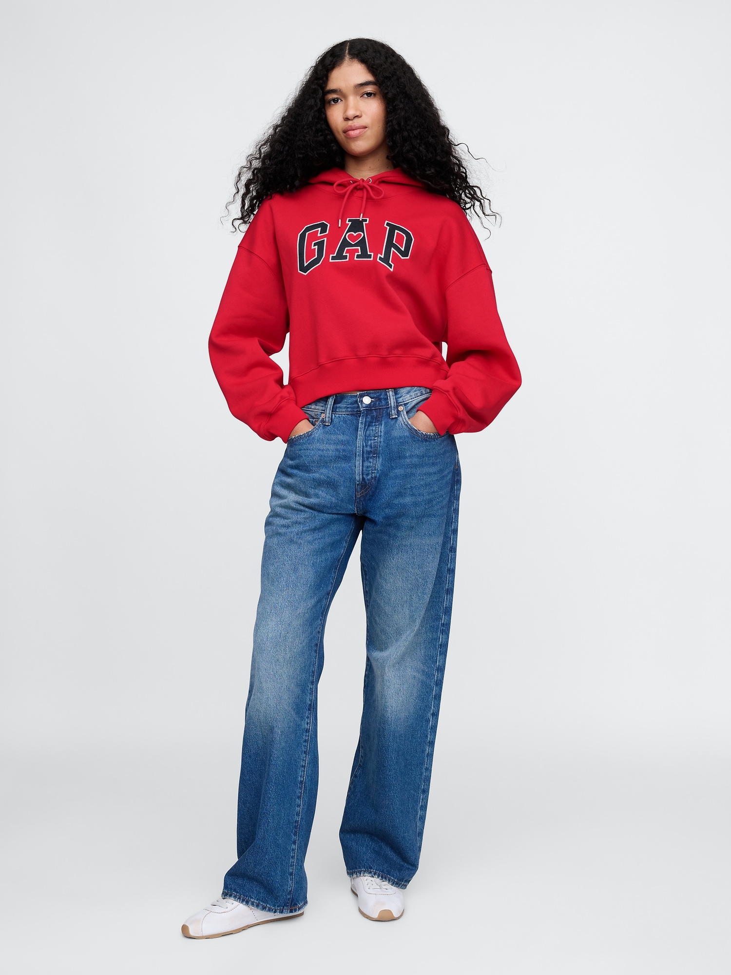 GAP Crop sweatshirt with logo - Women's